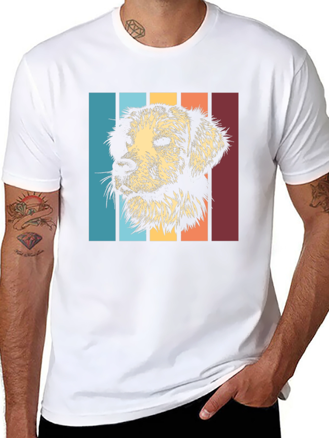Retro Golden Retriever T-Shirt – Vintage Dog Lover Graphic Tee