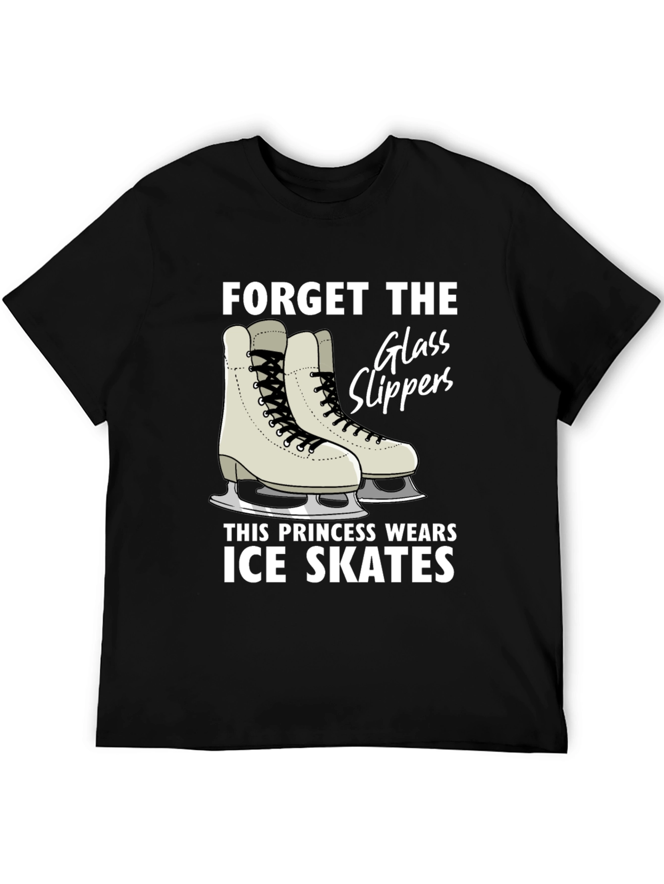 Ice Skates Princess Graphic T-Shirt