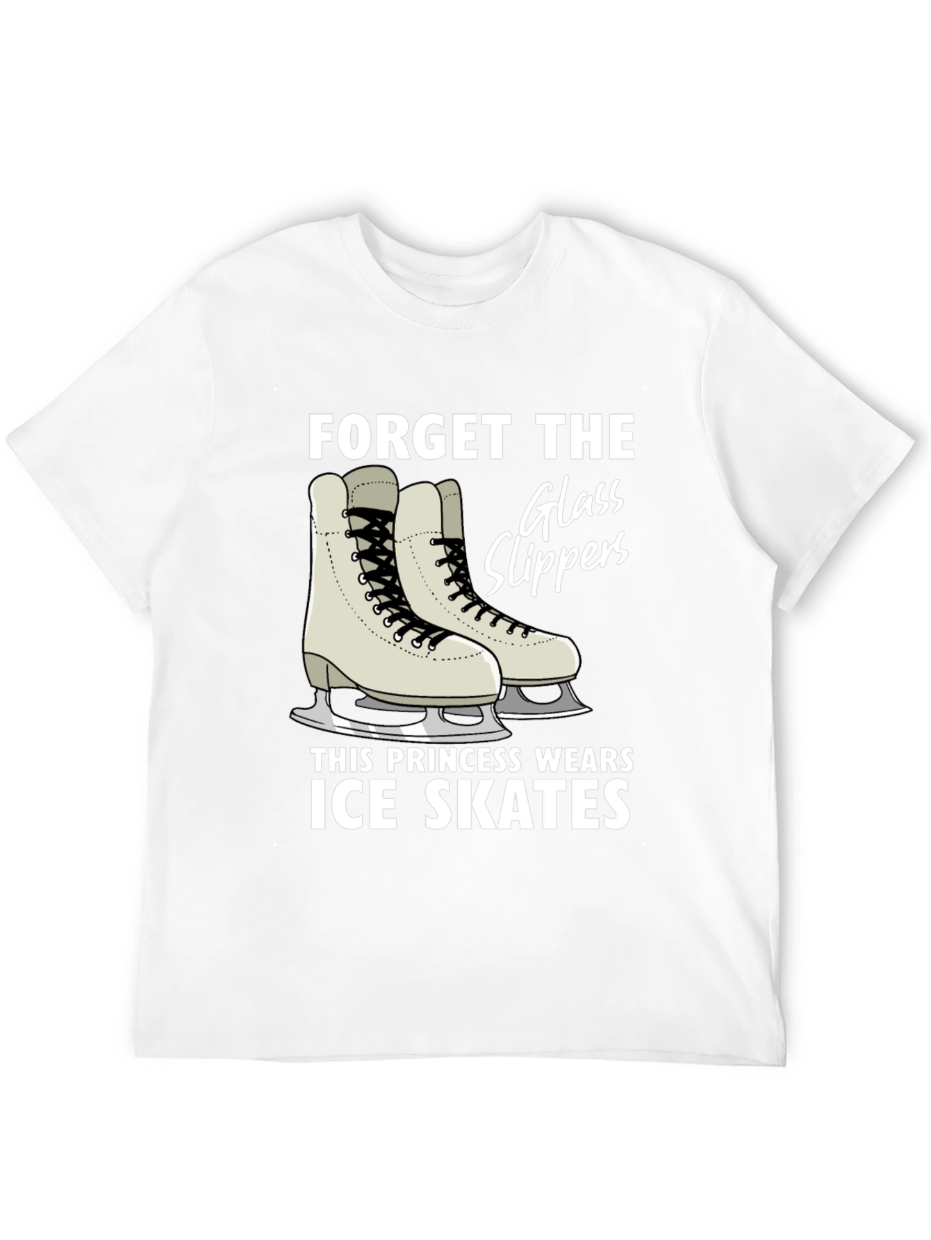 Ice Skates Princess Graphic T-Shirt