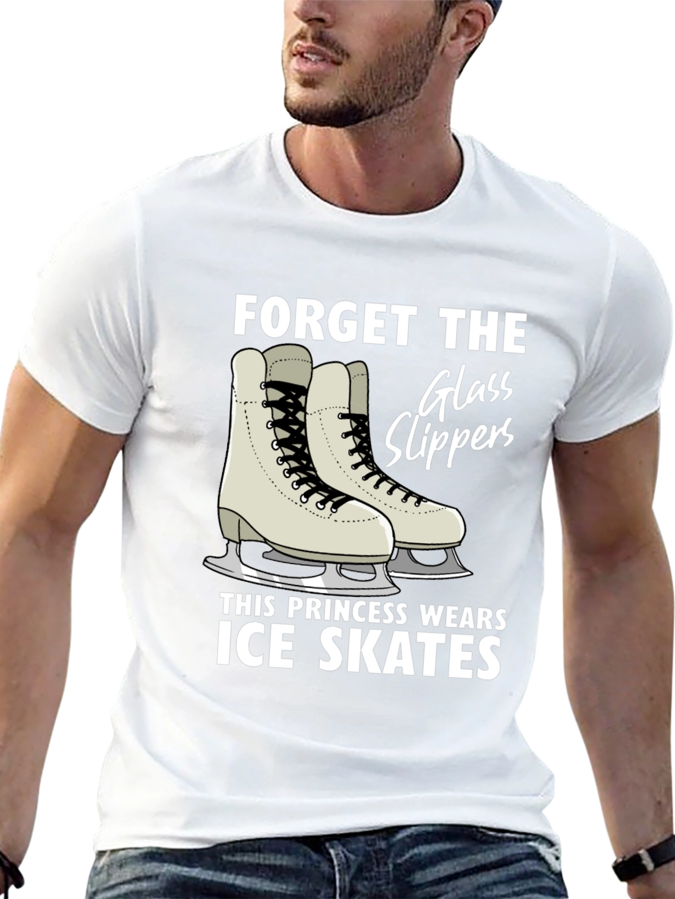 Ice Skates Princess Graphic T-Shirt