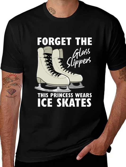 Ice Skates Princess Graphic T-Shirt