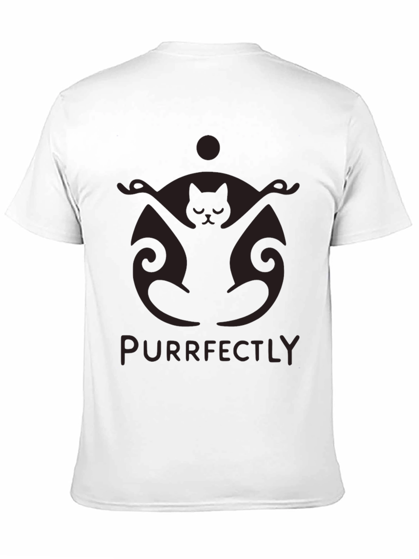 Purrfectly Meditating Cat T-Shirt - Yoga Zen