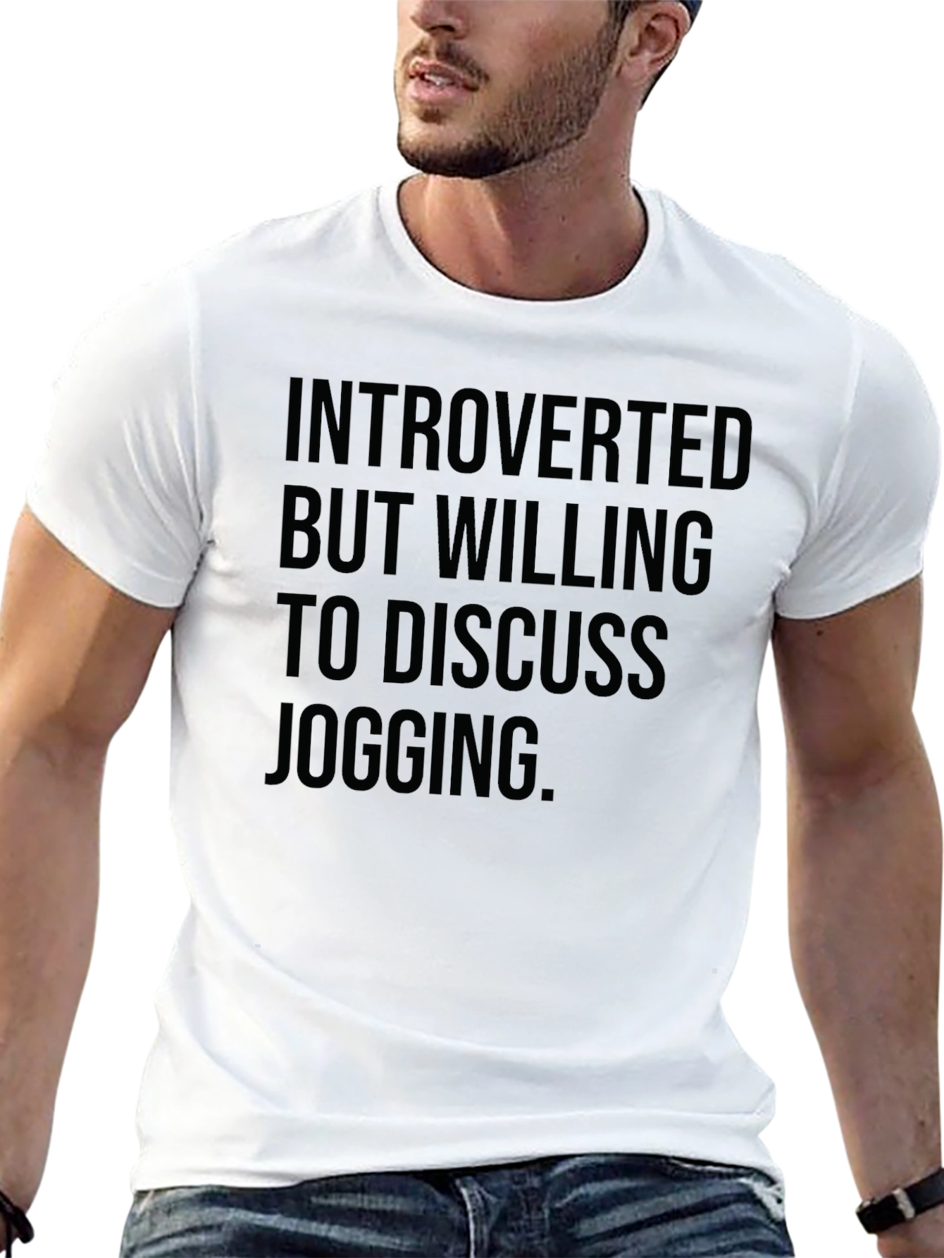 Introverted Jogging T-Shirt - Funny Graphic Tee