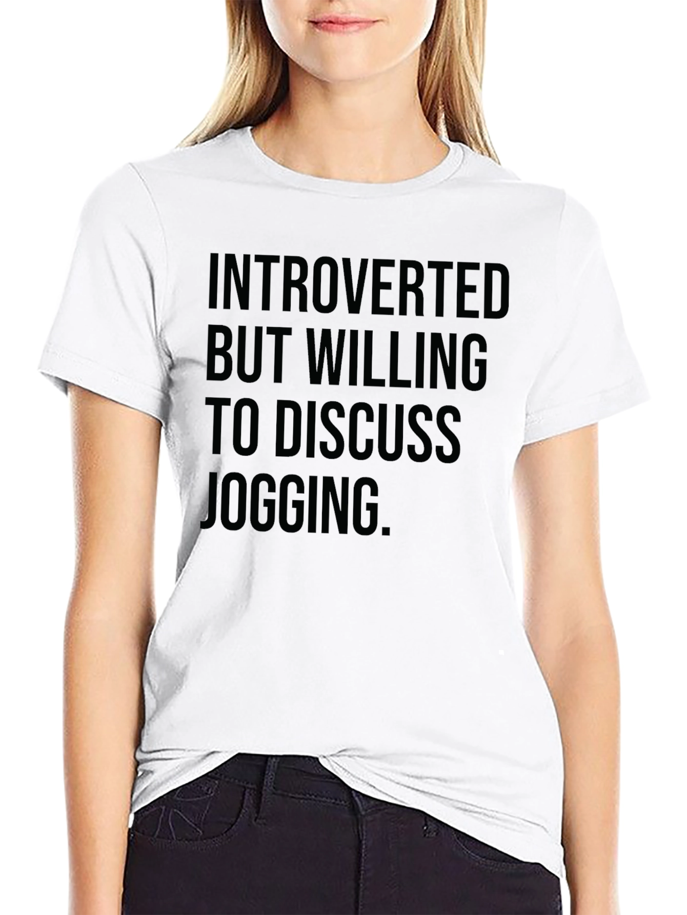 Introverted Jogging T-Shirt - Funny Graphic Tee