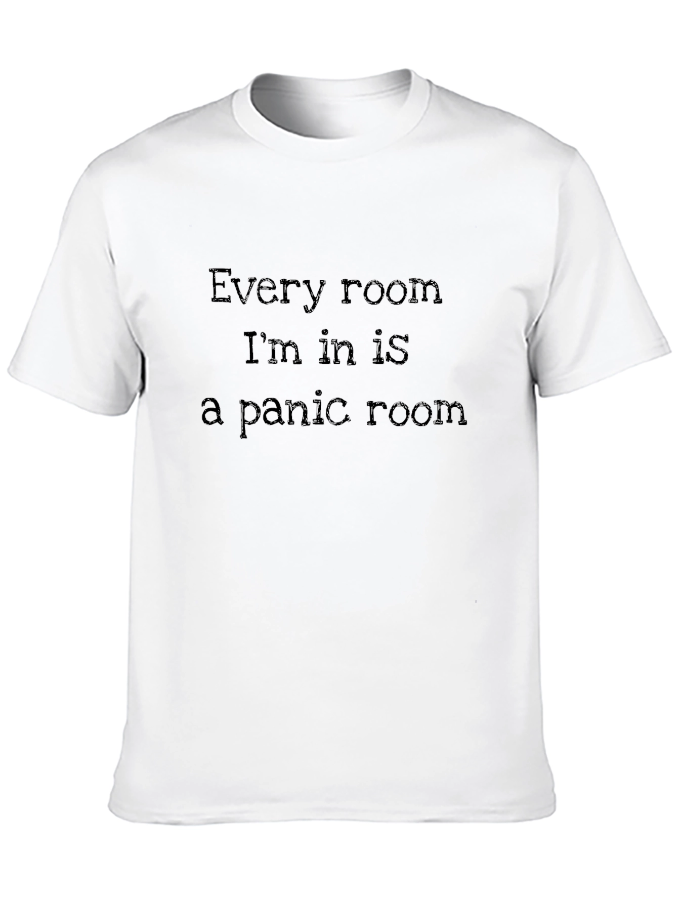 Panic Room Mens Black Graphic Tee