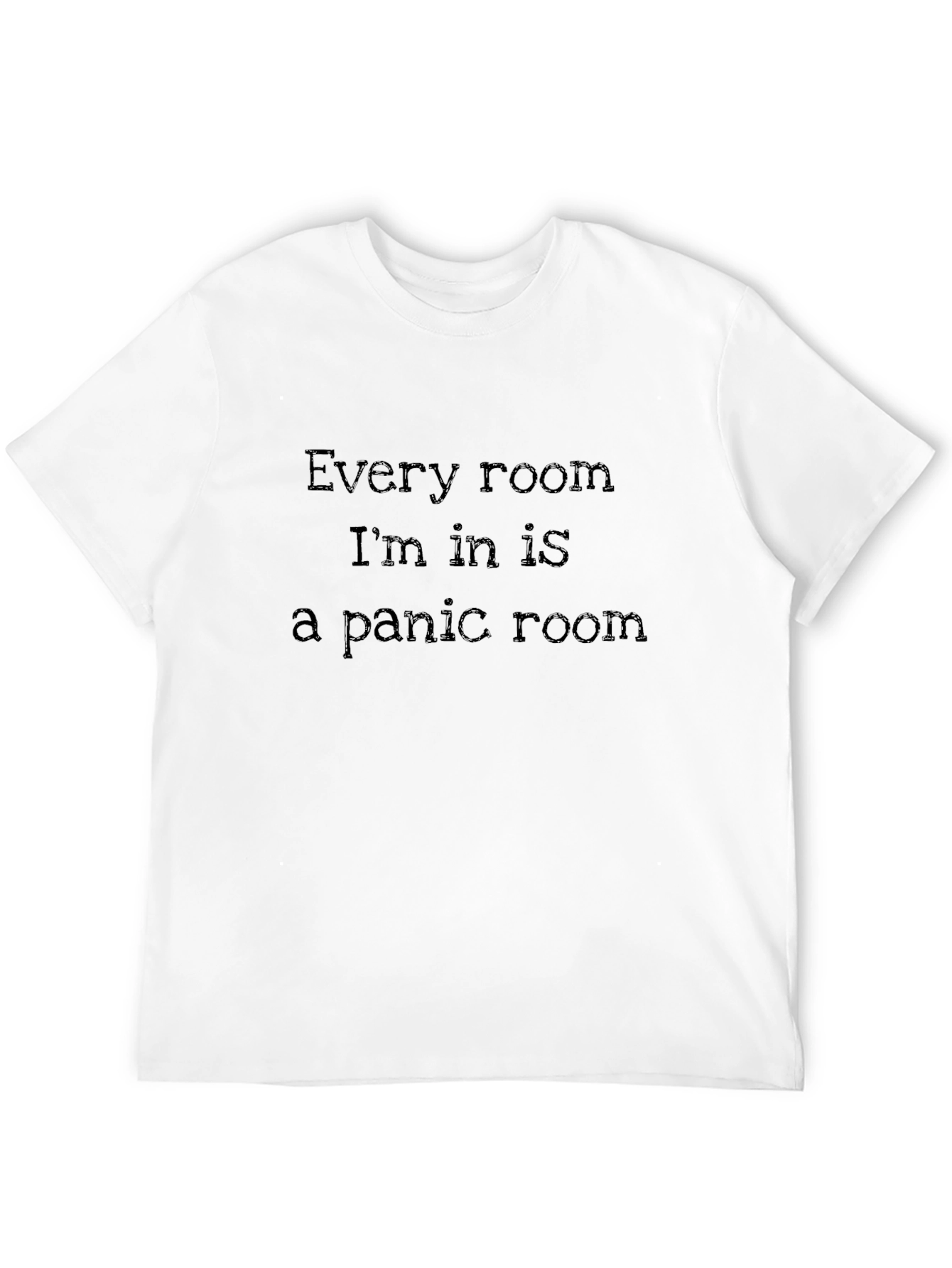 Panic Room Mens Black Graphic Tee