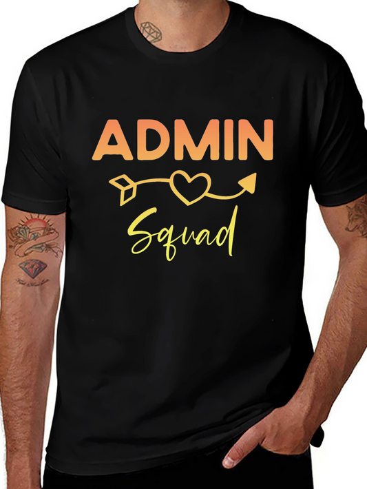 Admin Squad Tee - Heart Arrow Graphic T-Shirt
