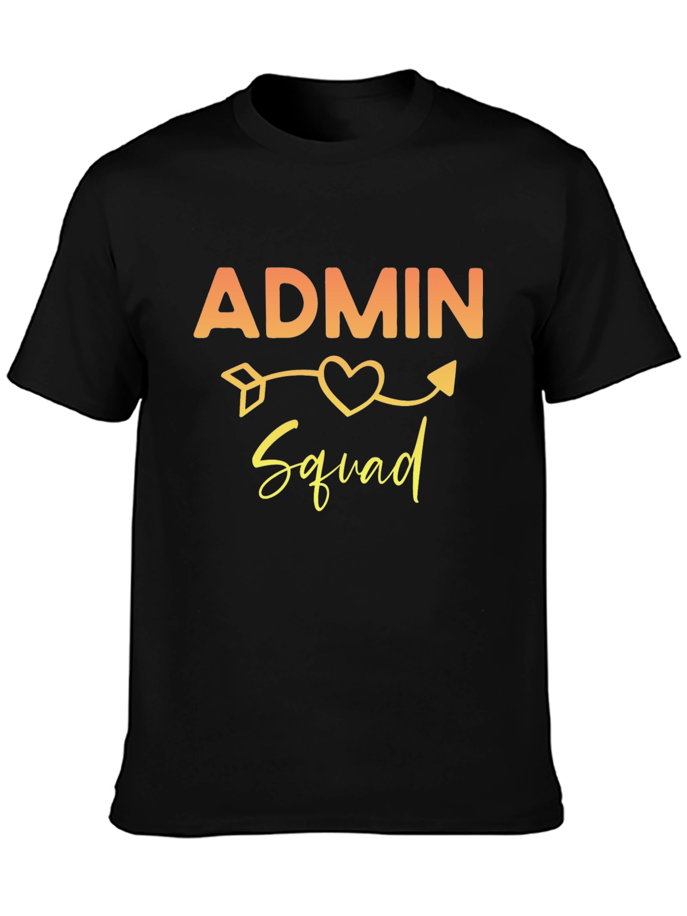 Admin Squad Tee - Heart Arrow Graphic T-Shirt
