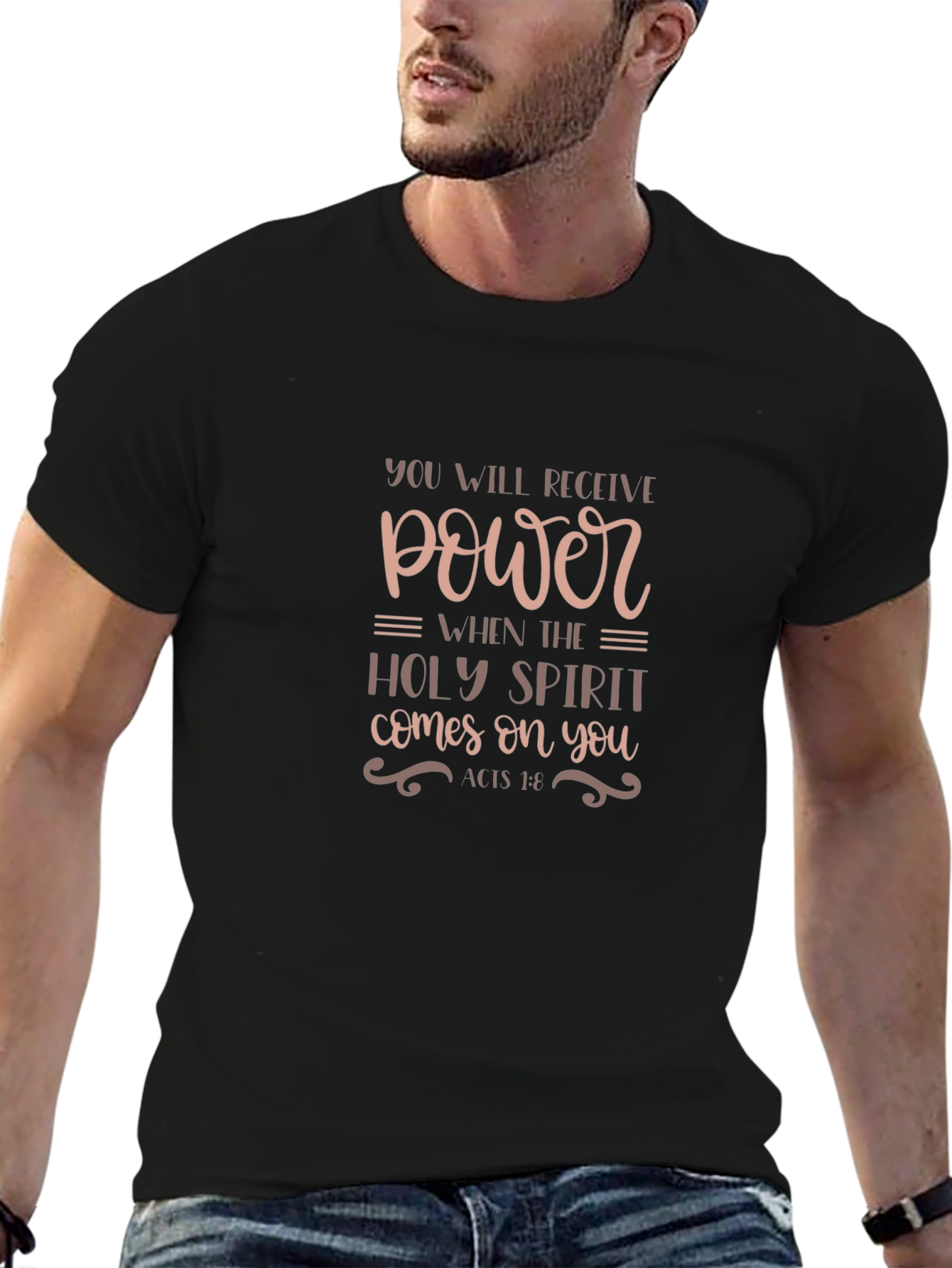 Power Holy Spirit T-Shirt Christian Verse