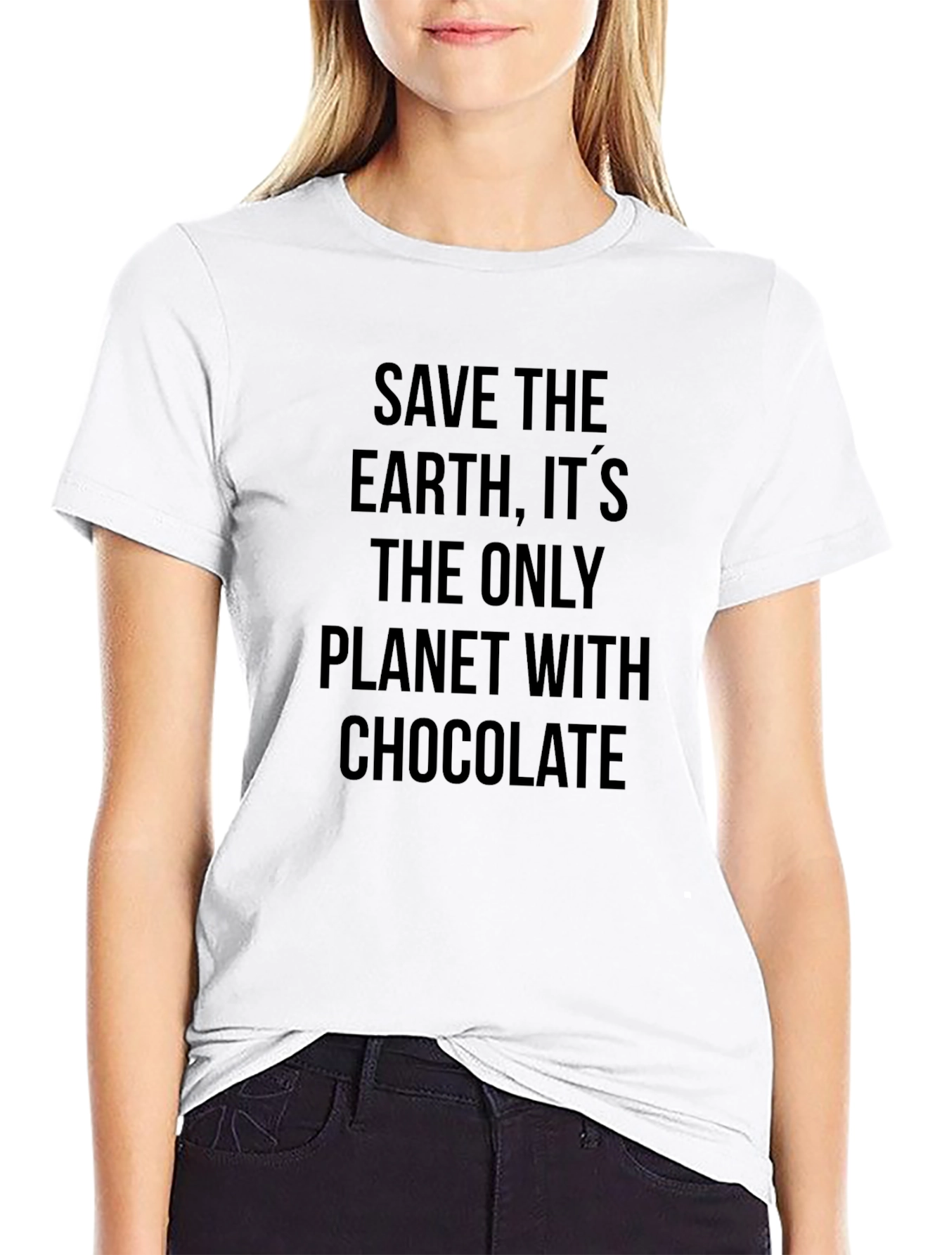Save Earth Chocolate T-Shirt - Funny Eco Tee