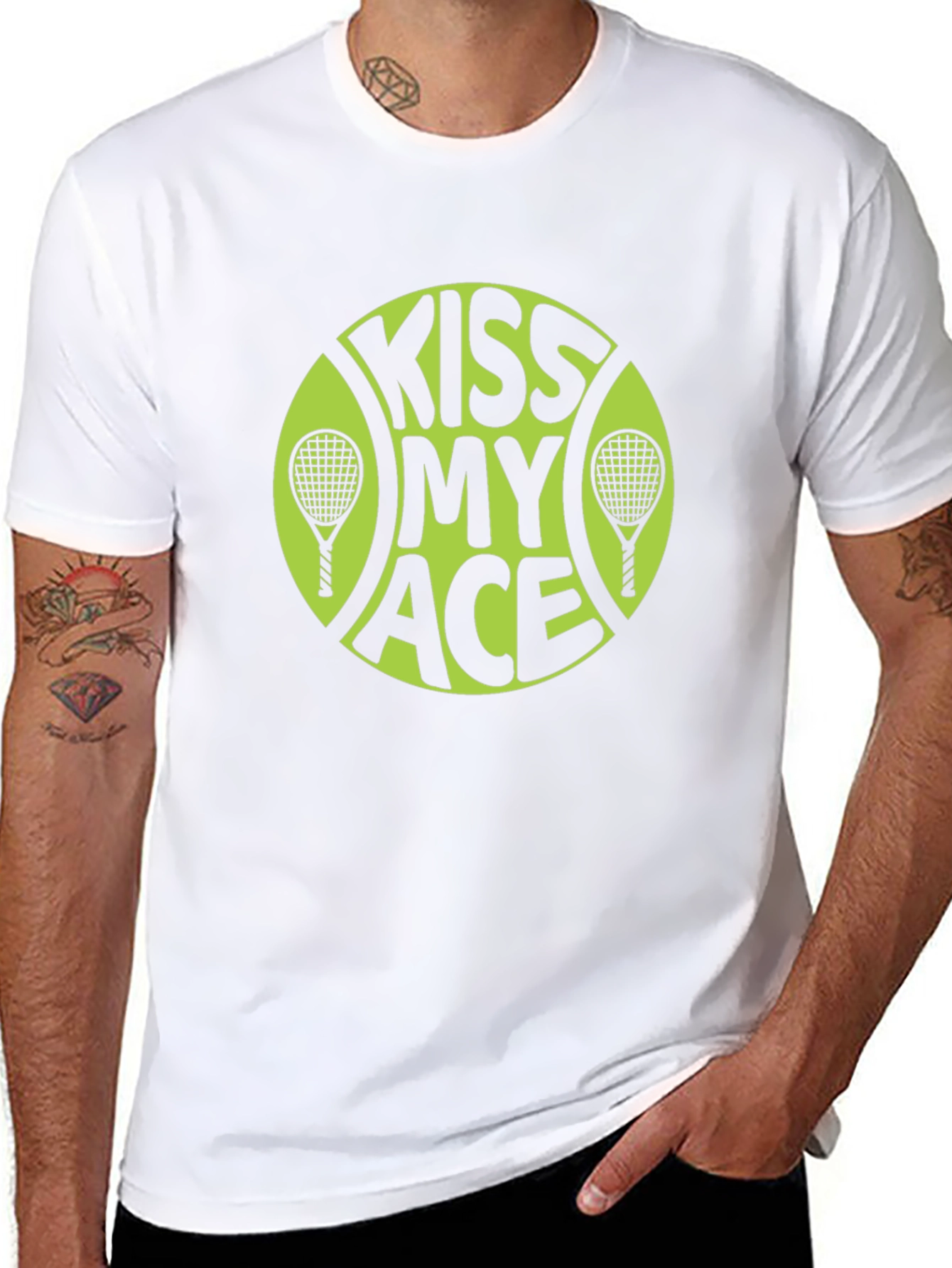 Kiss My Ace Tennis Graphic T-Shirt