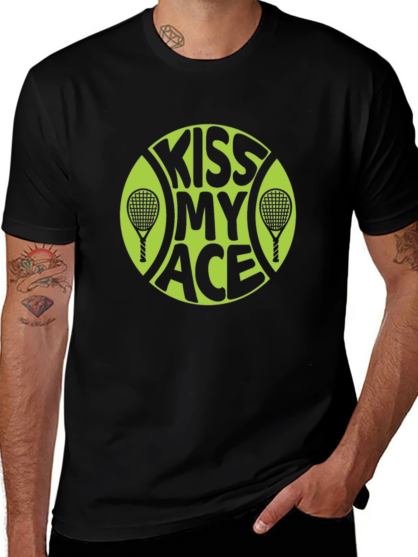 Kiss My Ace Tennis Graphic T-Shirt