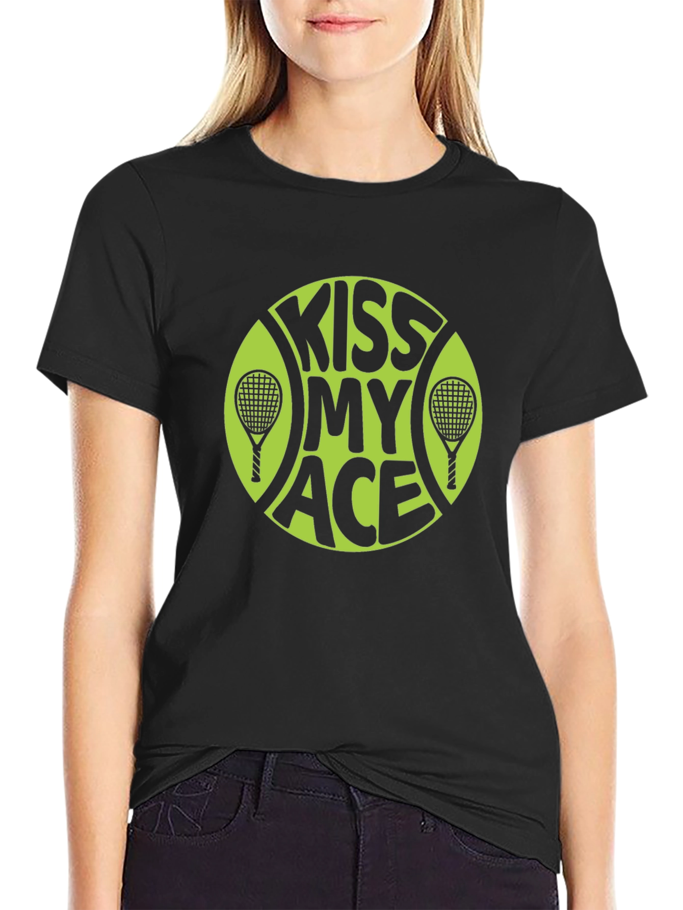 Kiss My Ace Tennis Graphic T-Shirt
