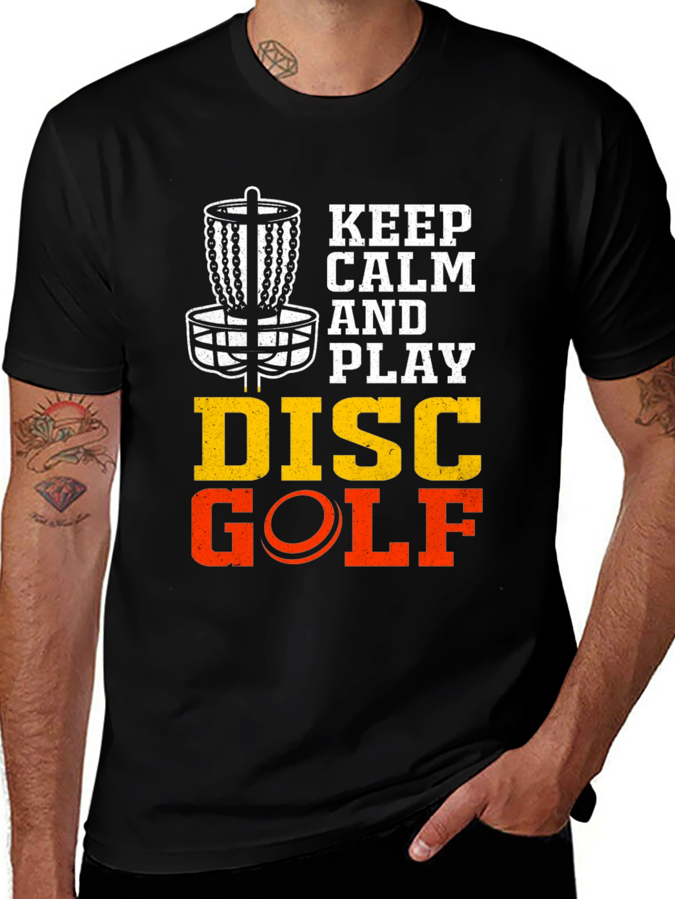 Keep Calm & Play Disc Golf T-Shirt