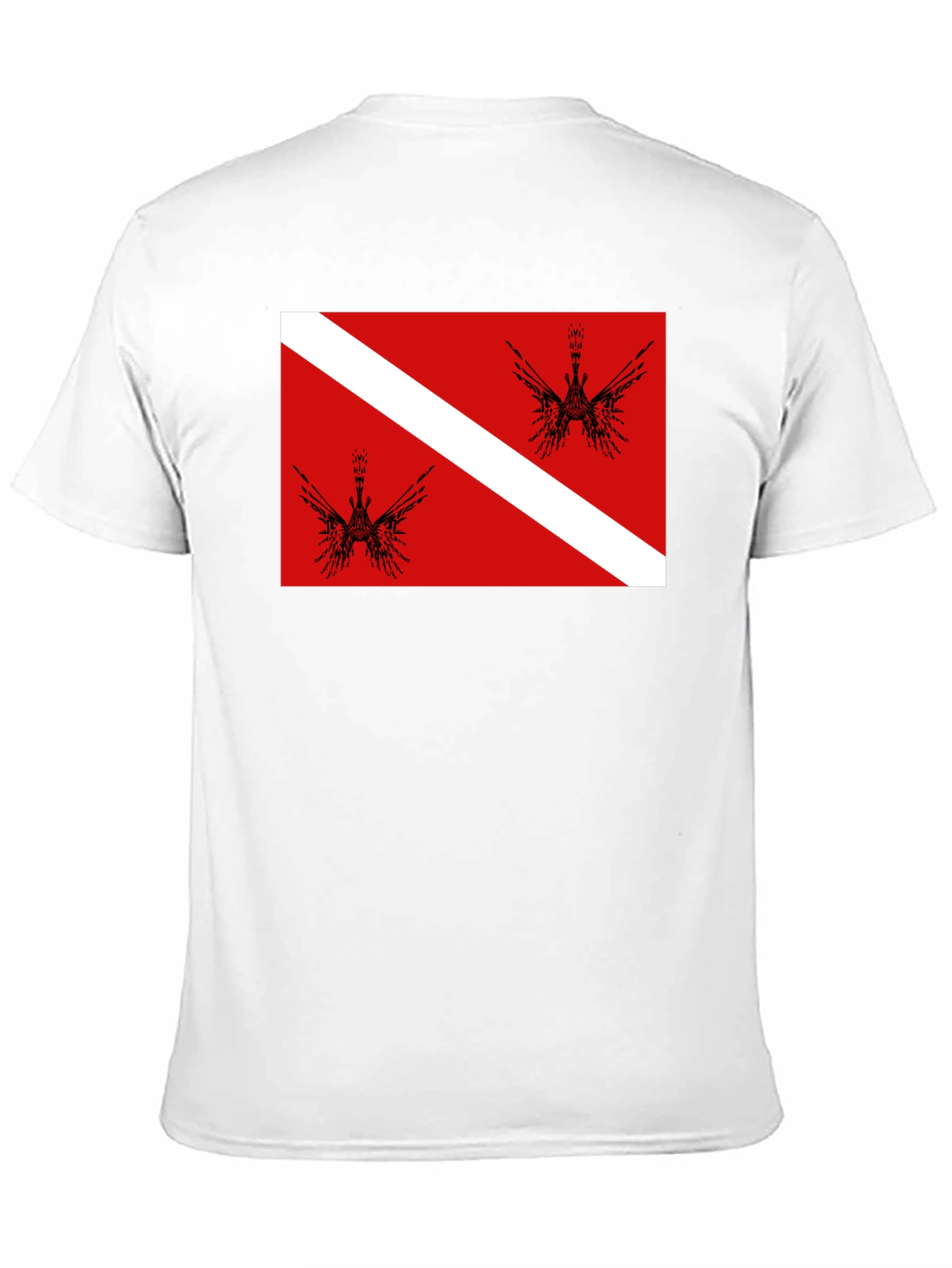 Diver Down Flag Graphic Tee - Black T-Shirt