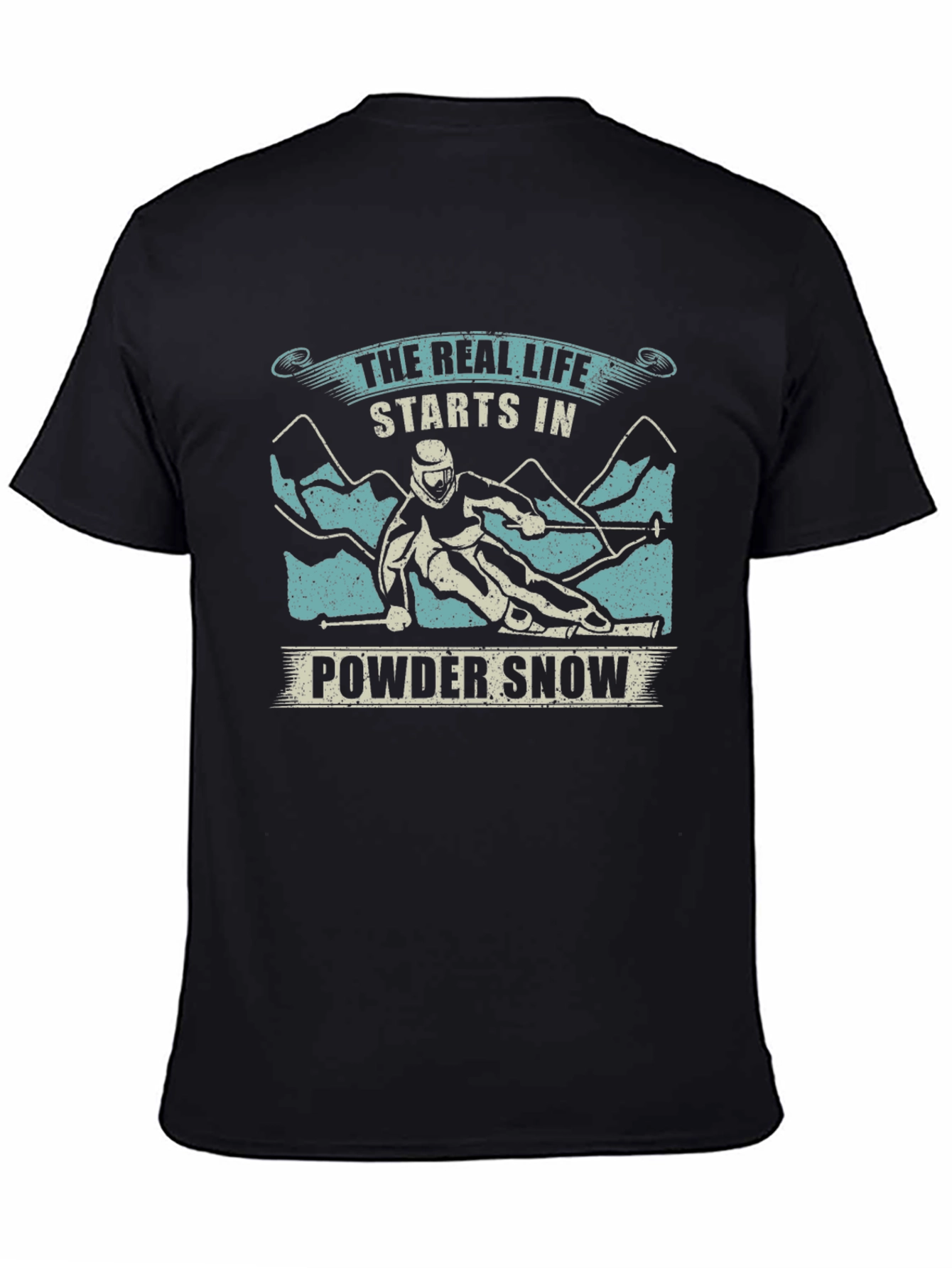 Powder Snow Skiing T-Shirt