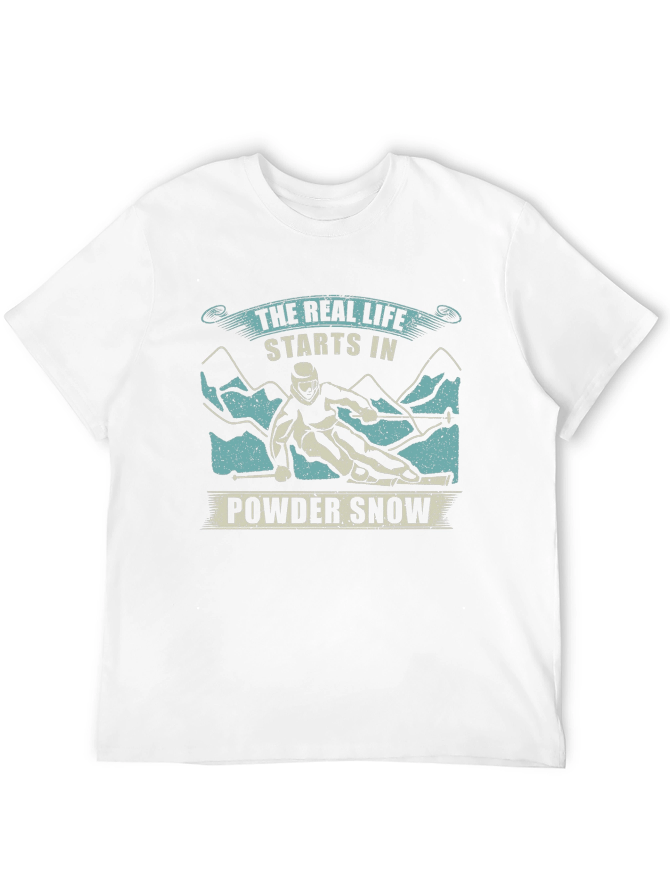 Powder Snow Skiing T-Shirt
