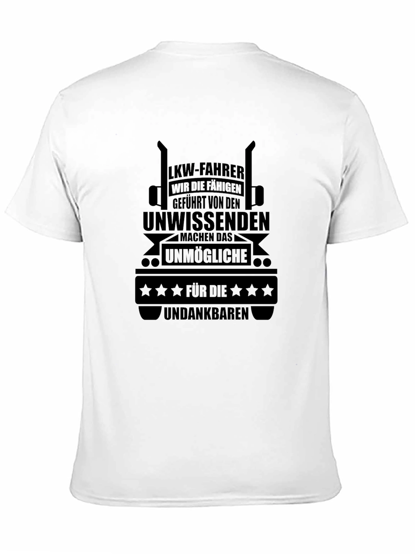 Truck Driver T-Shirt - Black Graphic Tee