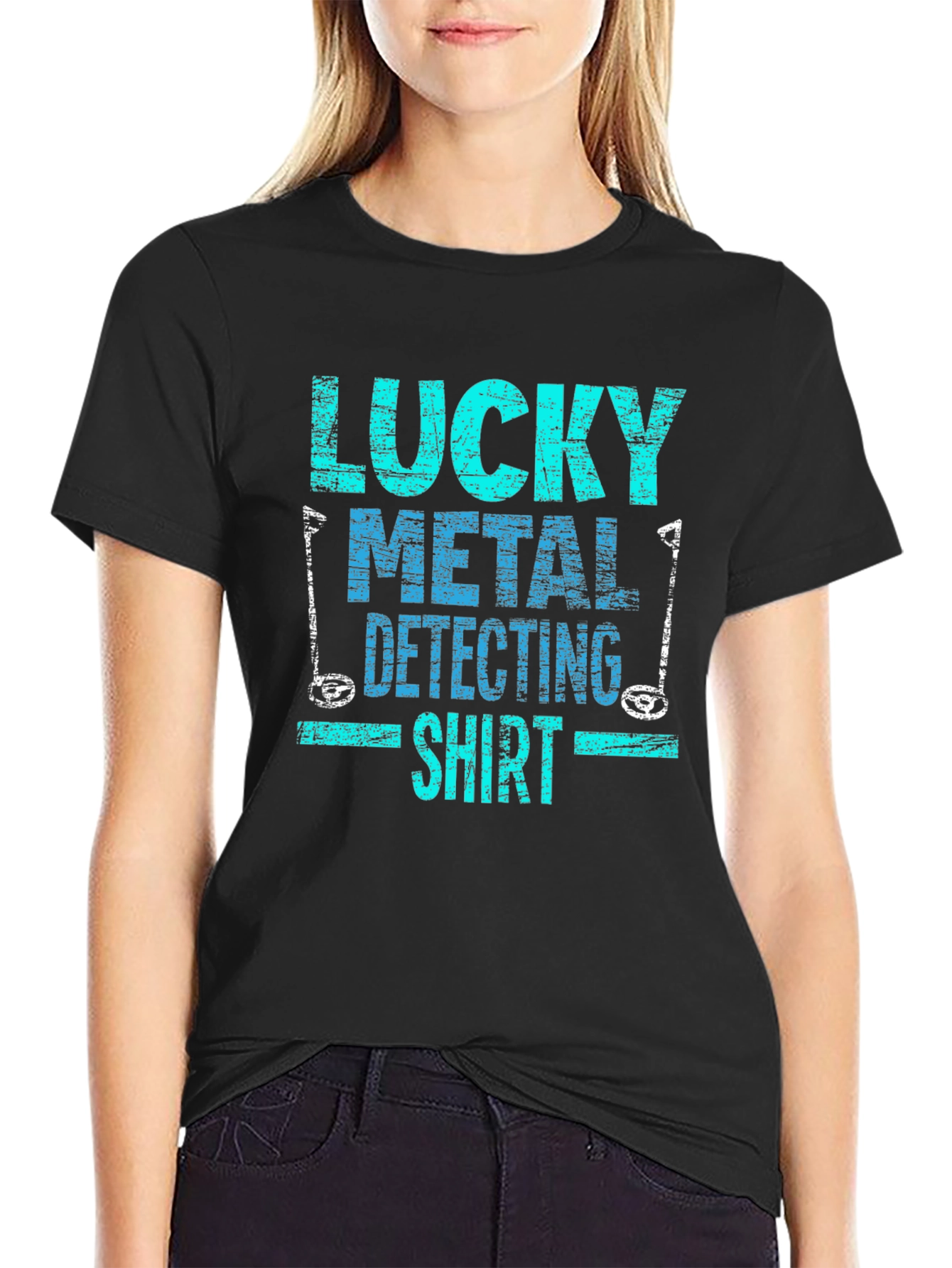 Lucky Metal Detecting Shirt - Black Tee