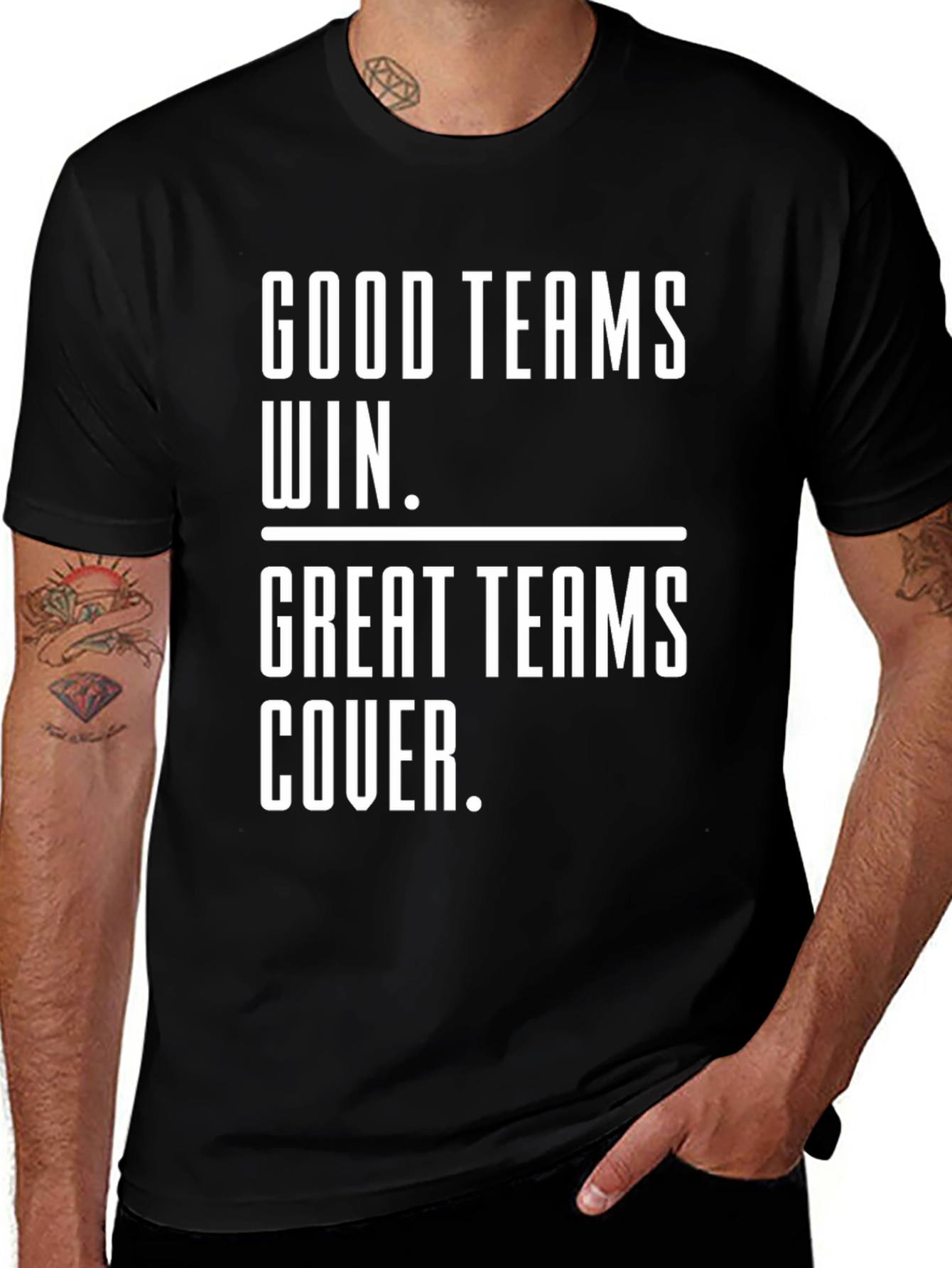 Good Teams Win Great Teams Cover - Graphic Tee