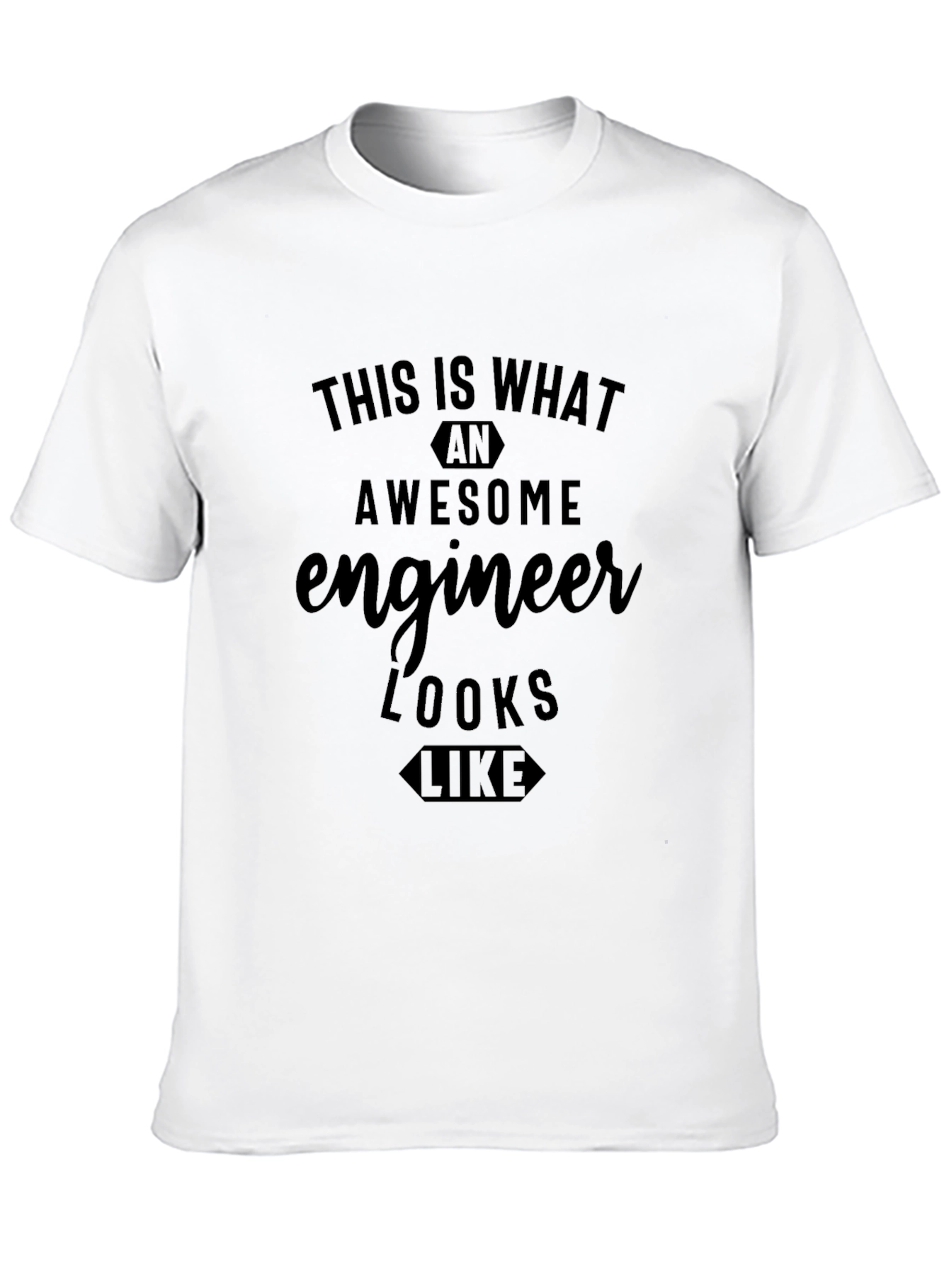 Awesome Engineer Black T-Shirt