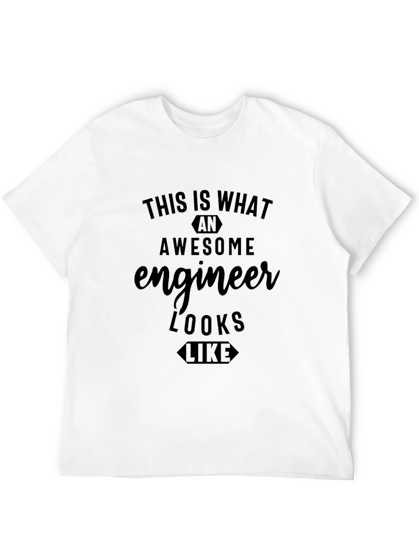 Awesome Engineer Black T-Shirt