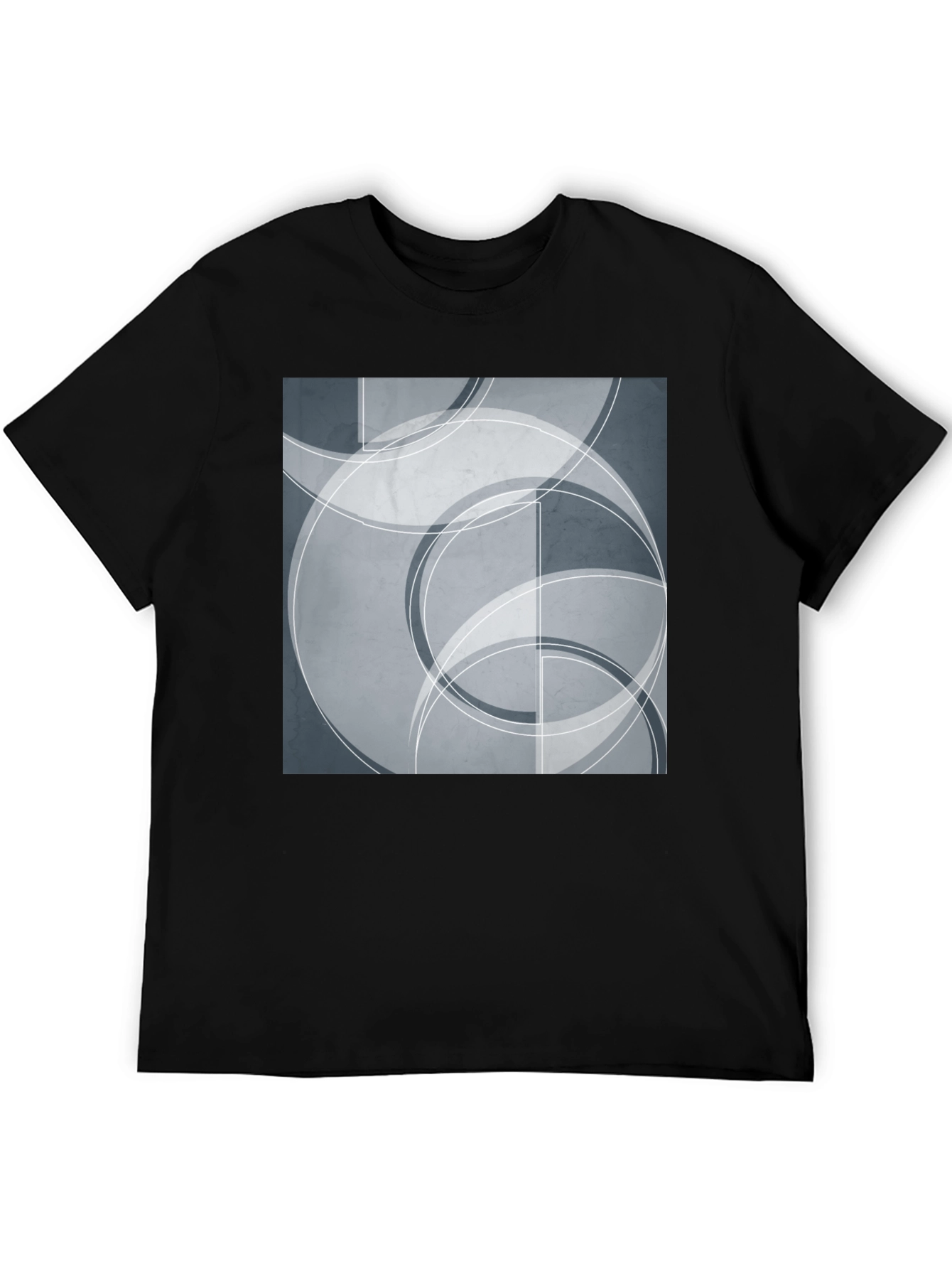 Abstract Circles Graphic T-Shirt - Modern Art Tee