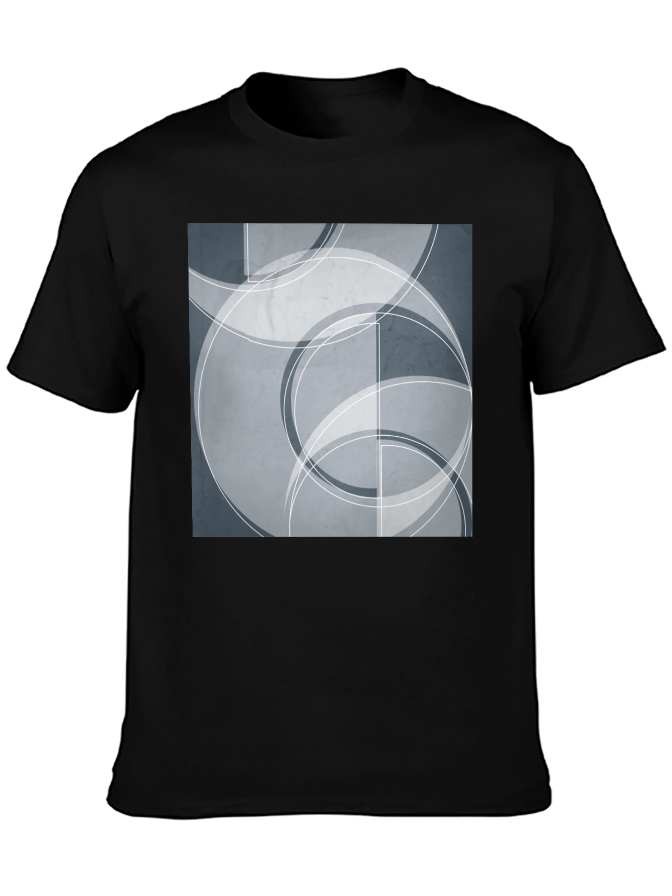 Abstract Circles Graphic T-Shirt - Modern Art Tee