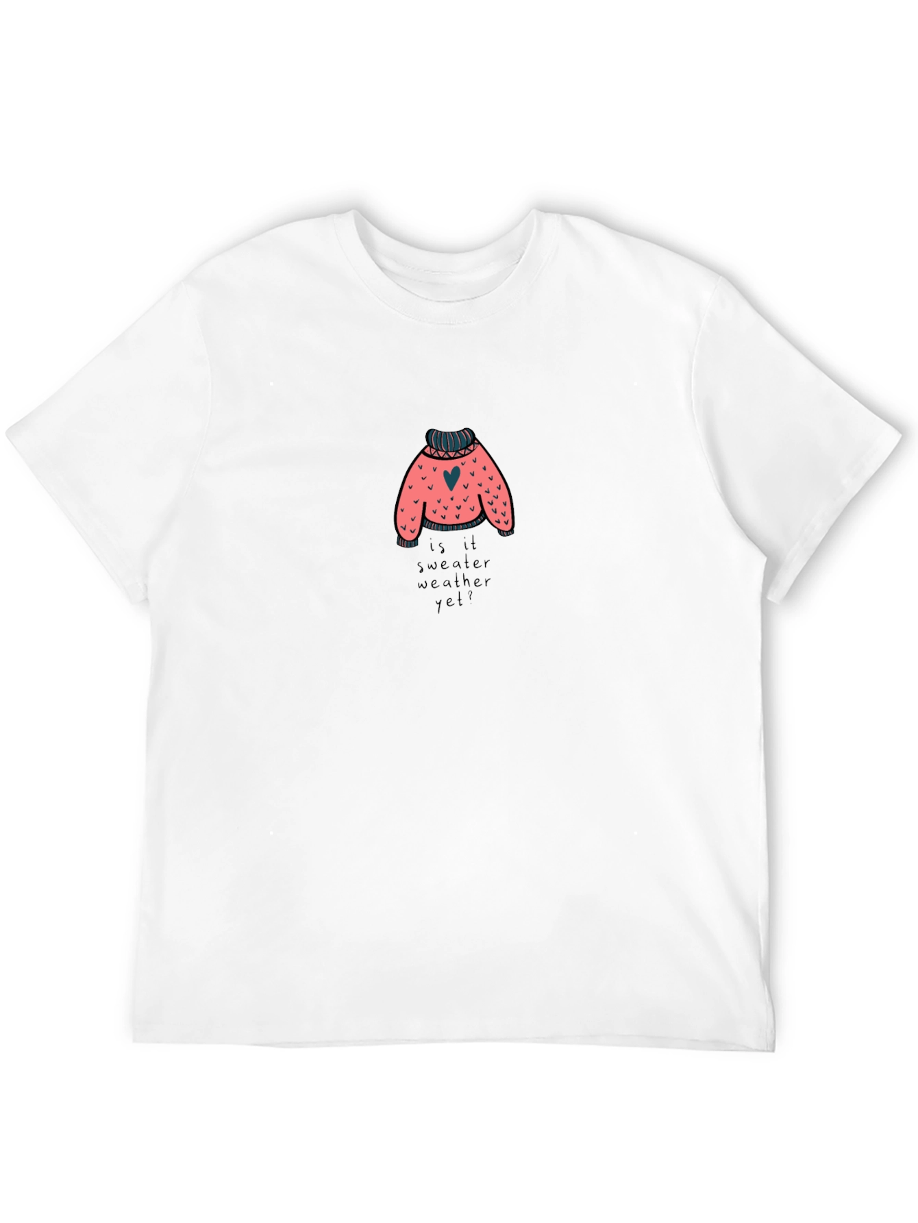 Sweater Weather Graphic T-Shirt - Black