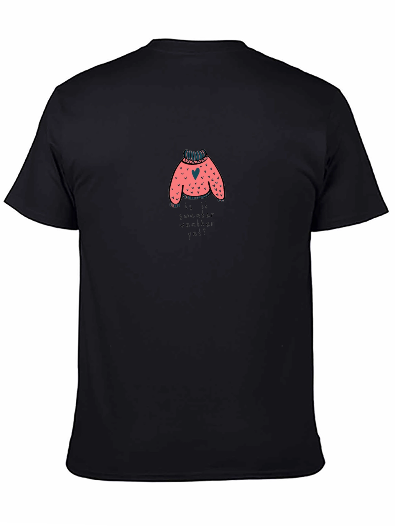 Sweater Weather Graphic T-Shirt - Black