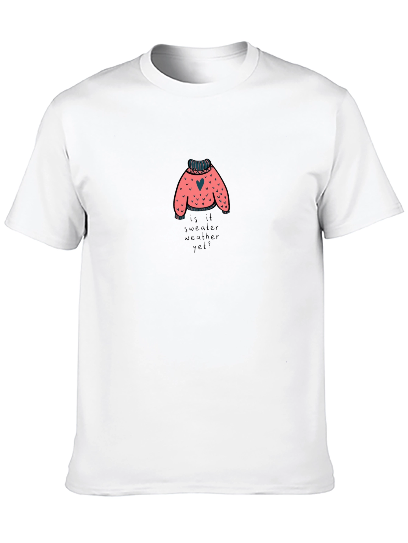 Sweater Weather Graphic T-Shirt - Black