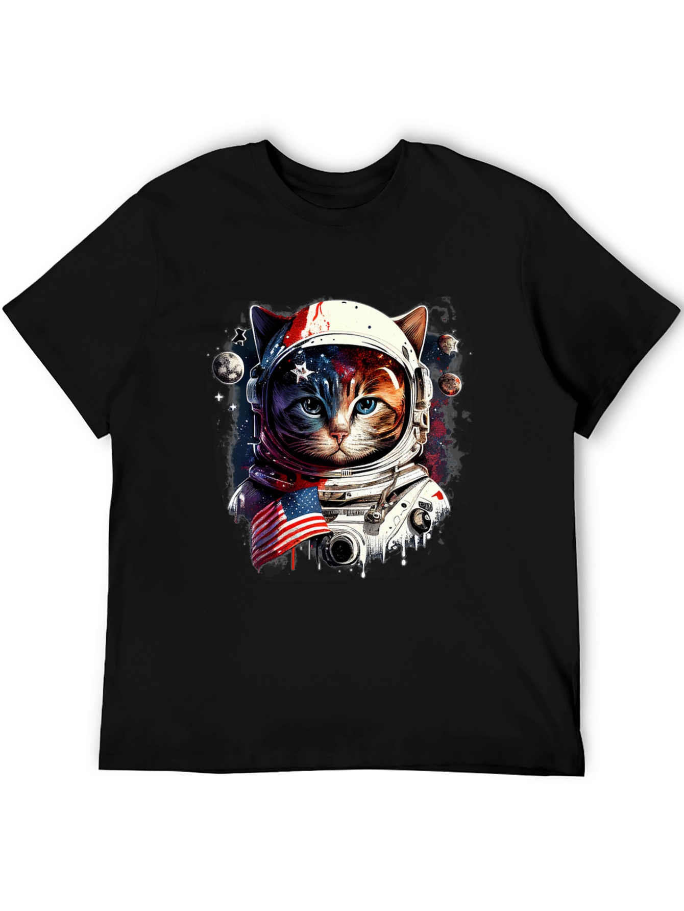 Astronaut Cat Graphic Tee