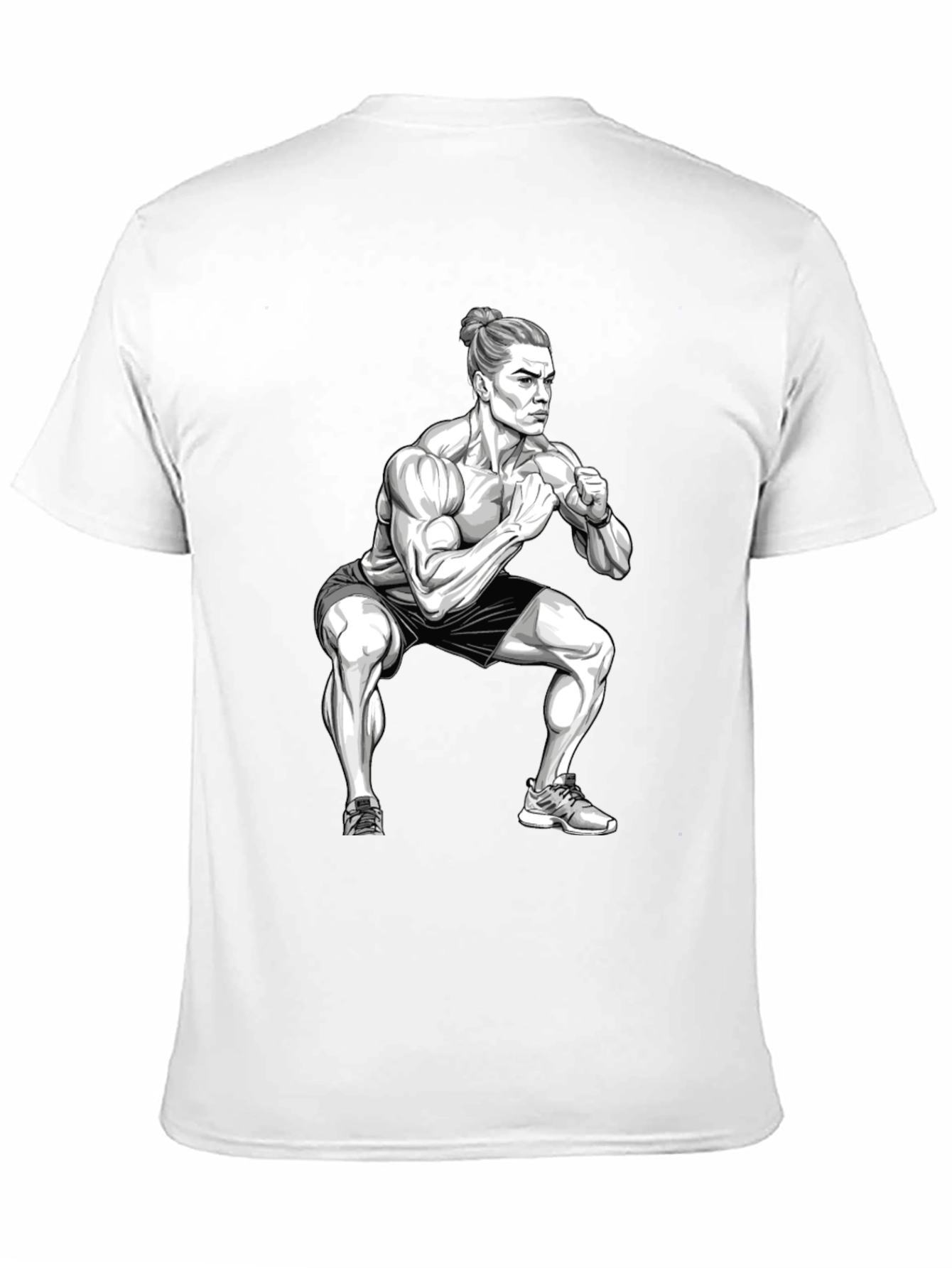 Fitness Squat Graphic T-Shirt - Gym Workout Tee