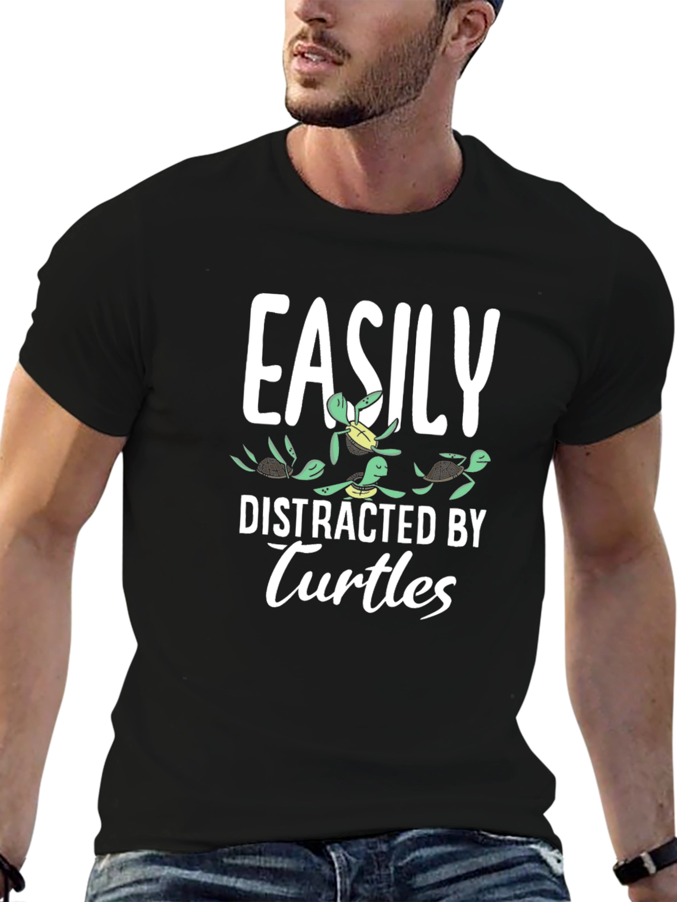 Easily Distracted by Turtles Graphic Tee