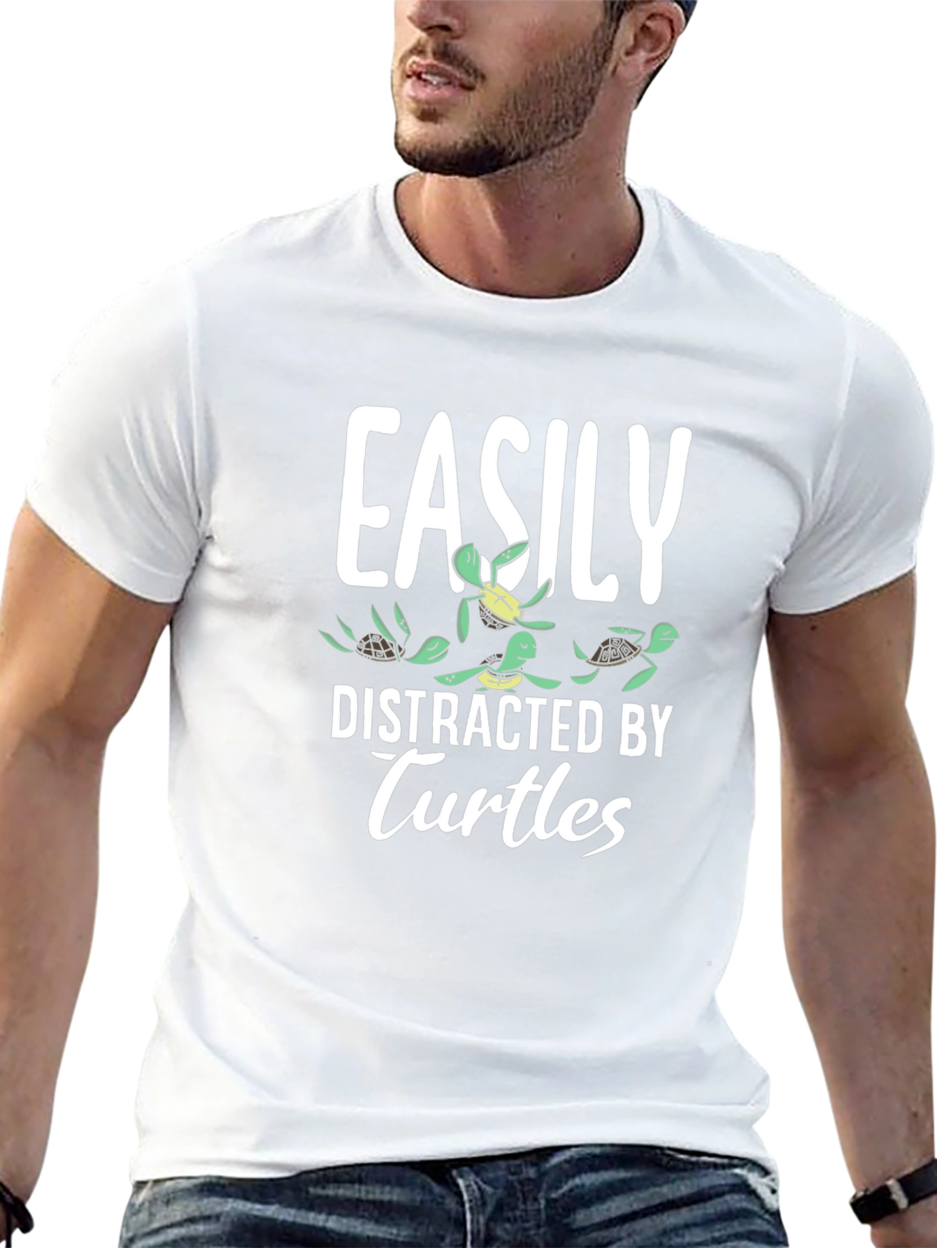 Easily Distracted by Turtles Graphic Tee