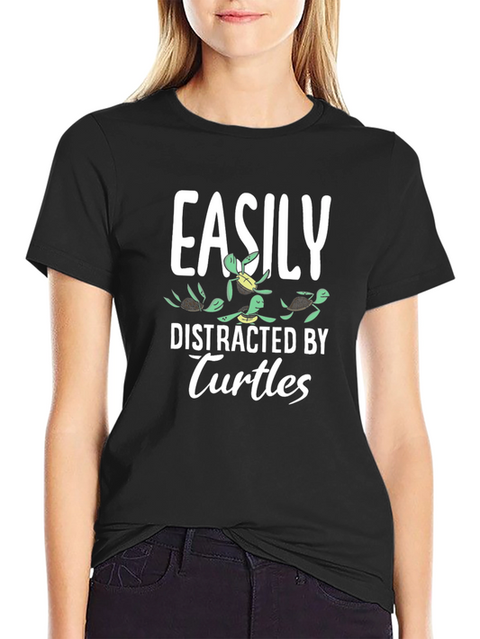 Easily Distracted by Turtles Graphic Tee