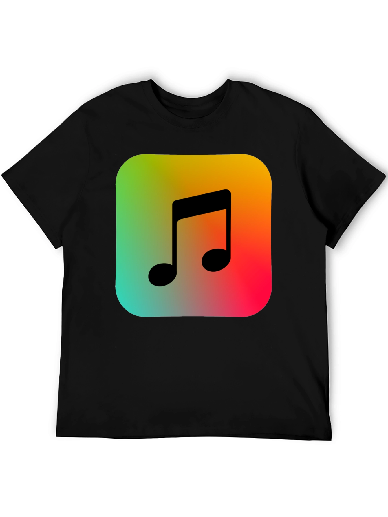 Musical Note Graphic Tee - Trendy Music Lover T-Shirt