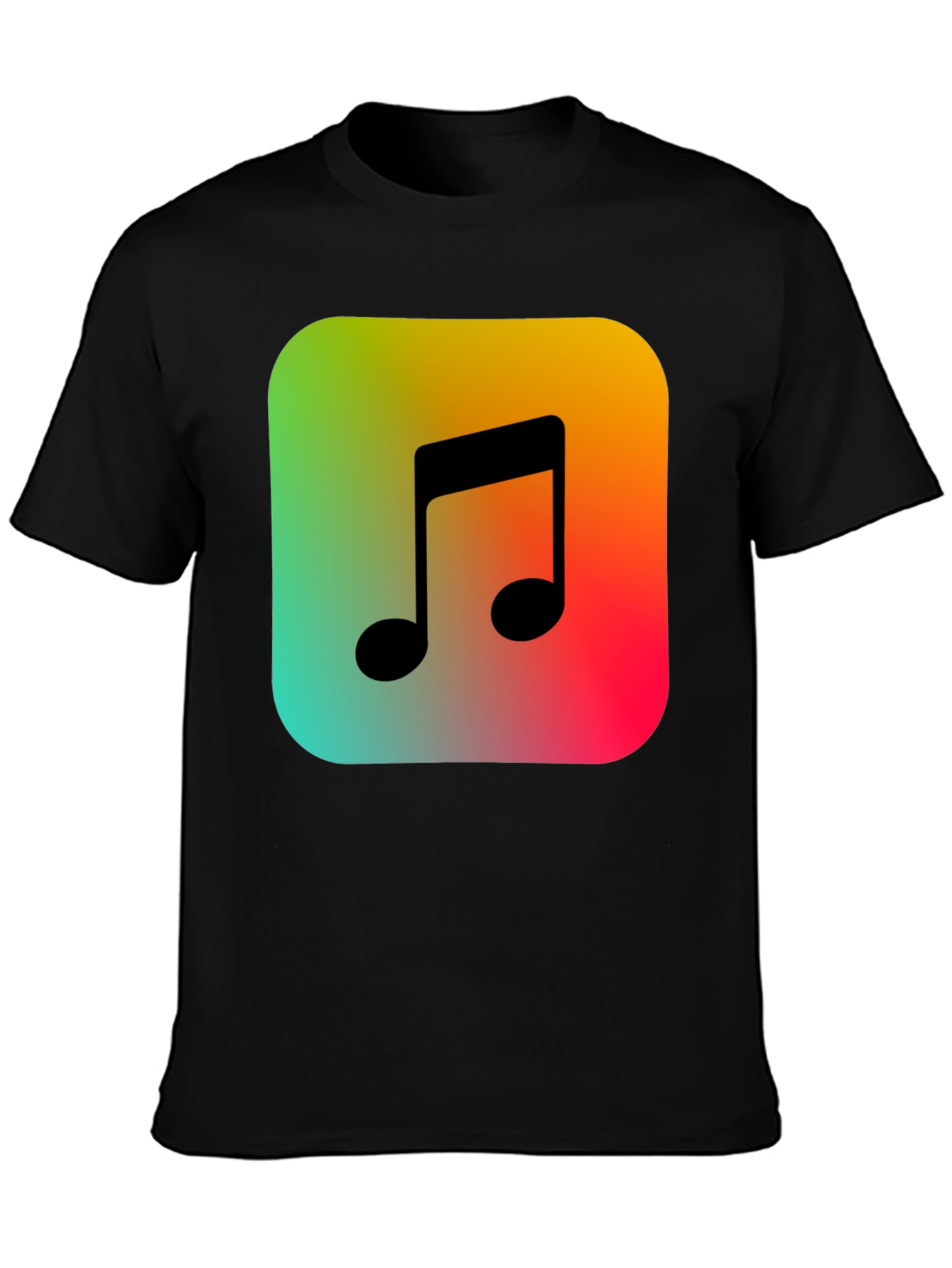 Musical Note Graphic Tee - Trendy Music Lover T-Shirt