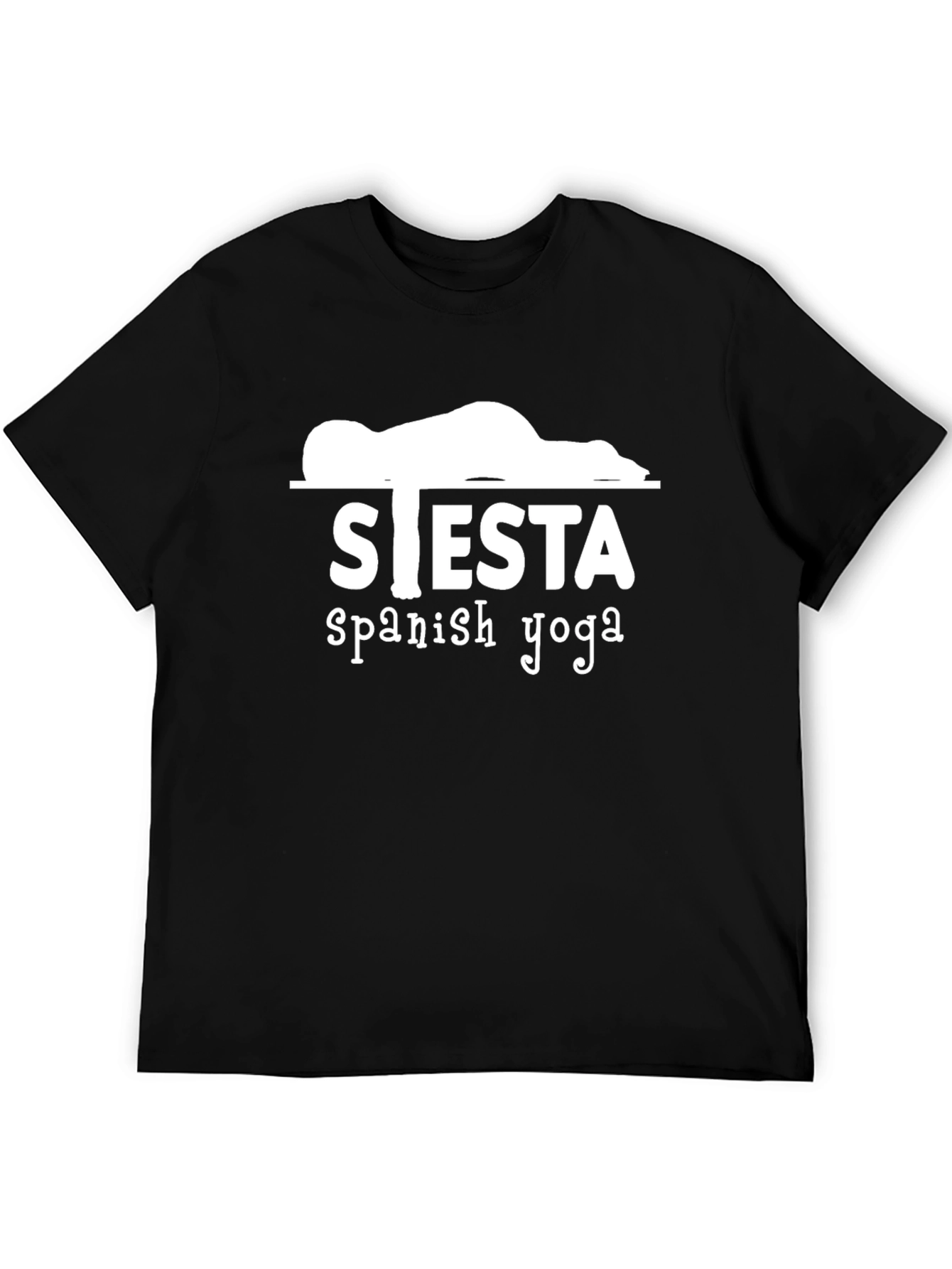 Siesta Spanish Yoga Graphic Tee - Funny Relax T-Shirt