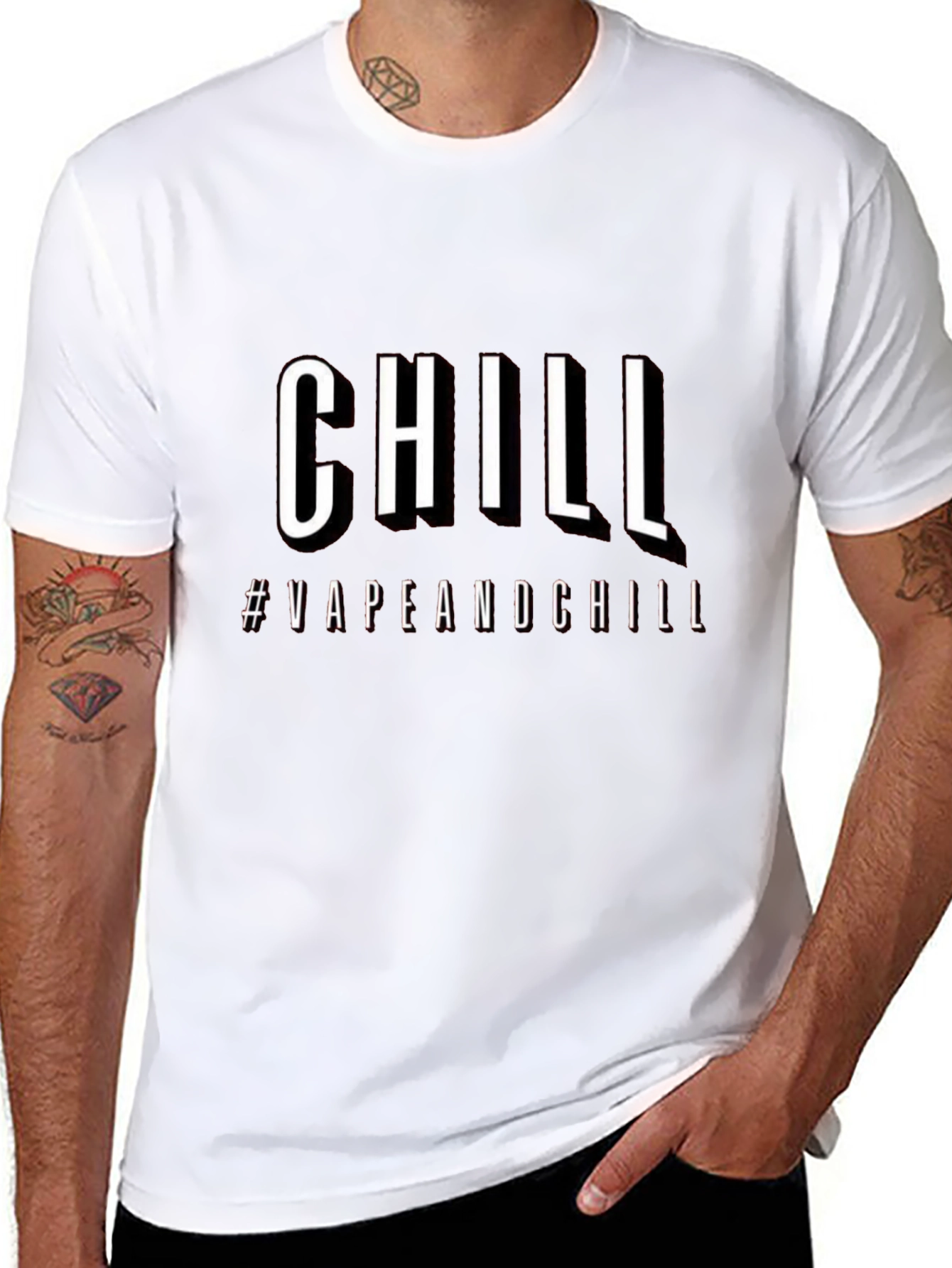 Chill #VapeAndChill Graphic T-Shirt