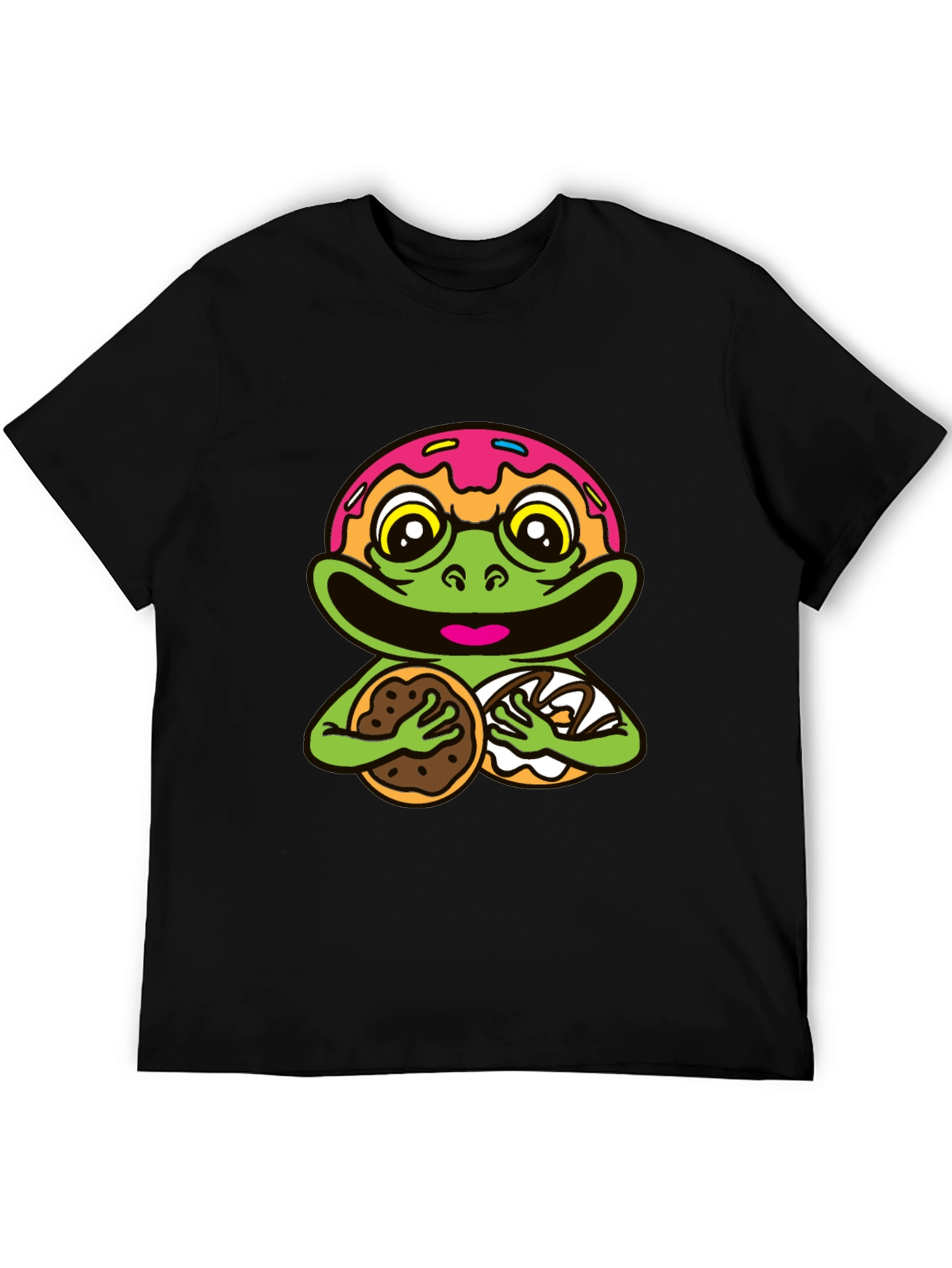 Frog Donut Cookie Funny T-Shirt