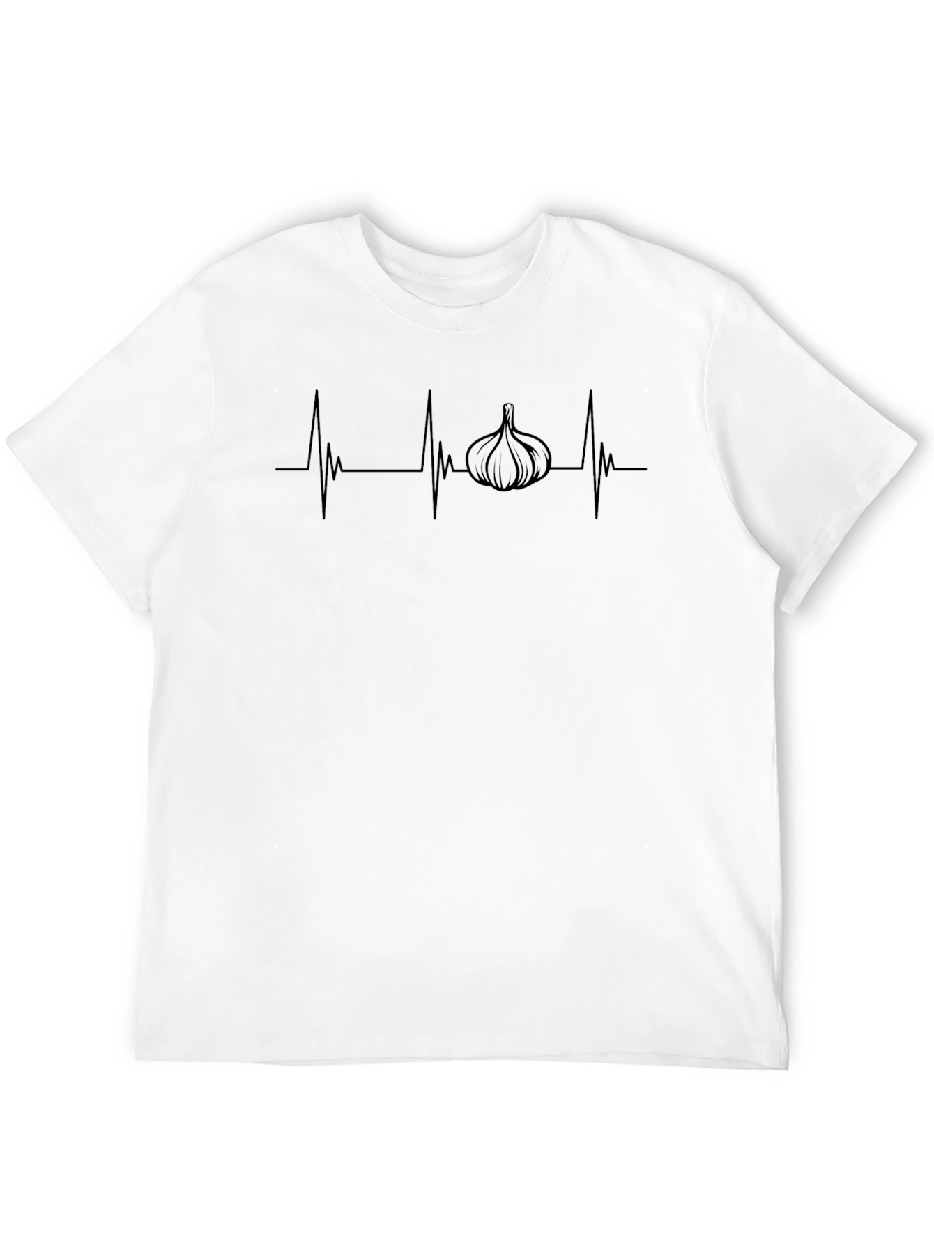 Garlic Heartbeat Graphic Tee - Black