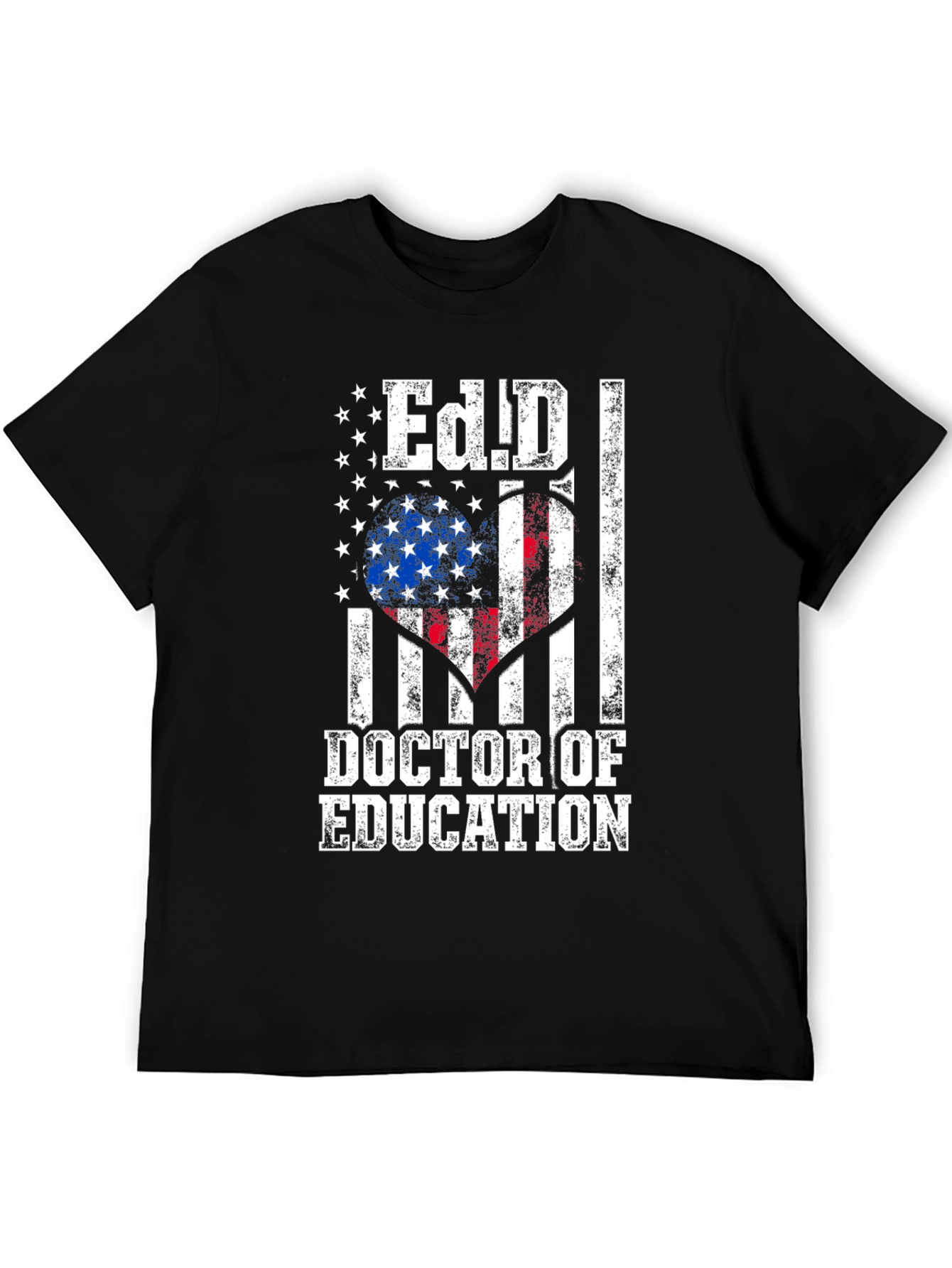 Ed.D. Doctor of Education American Flag T-Shirt