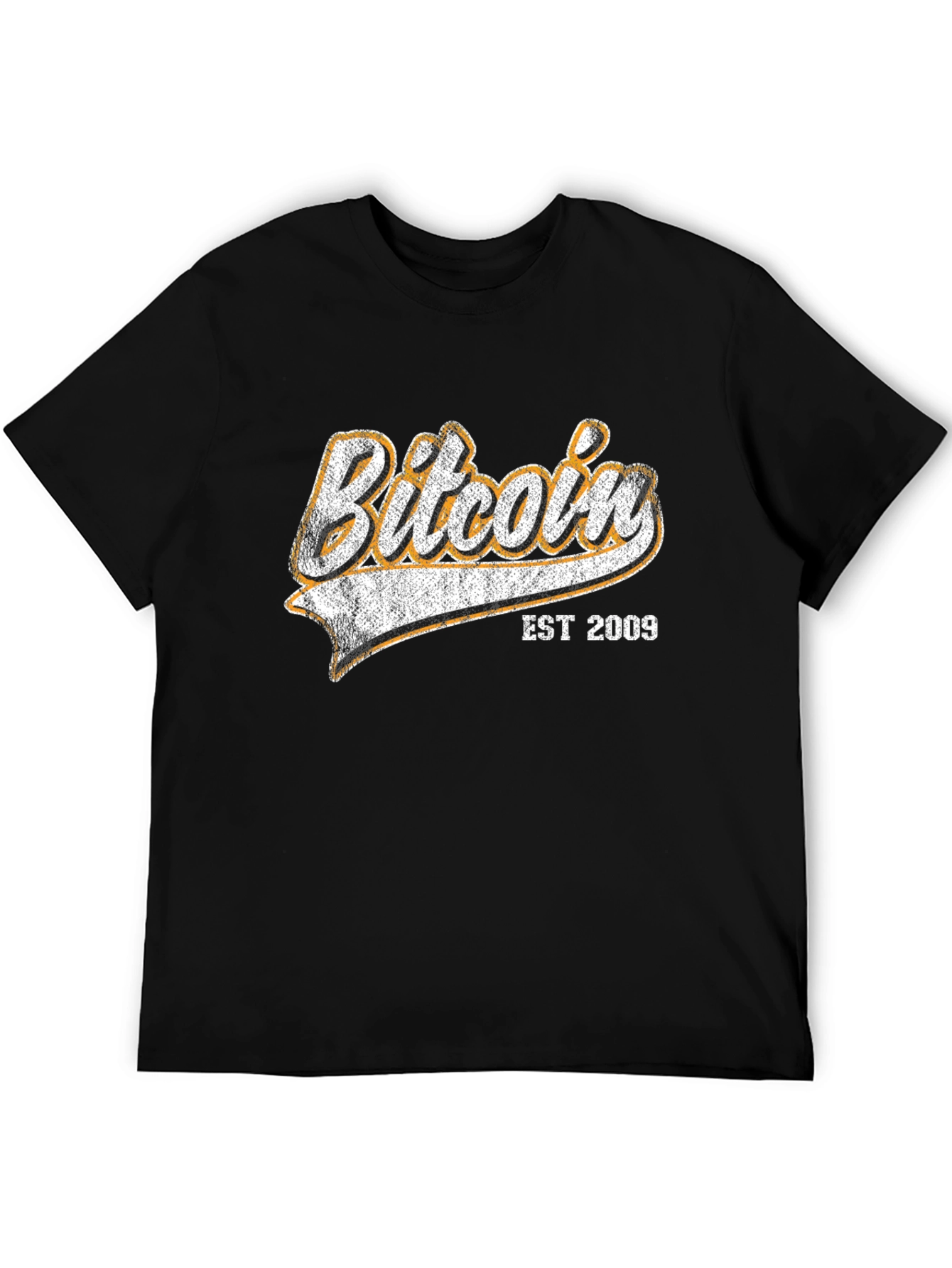 Bitcoin EST 2009 Black Graphic T-Shirt