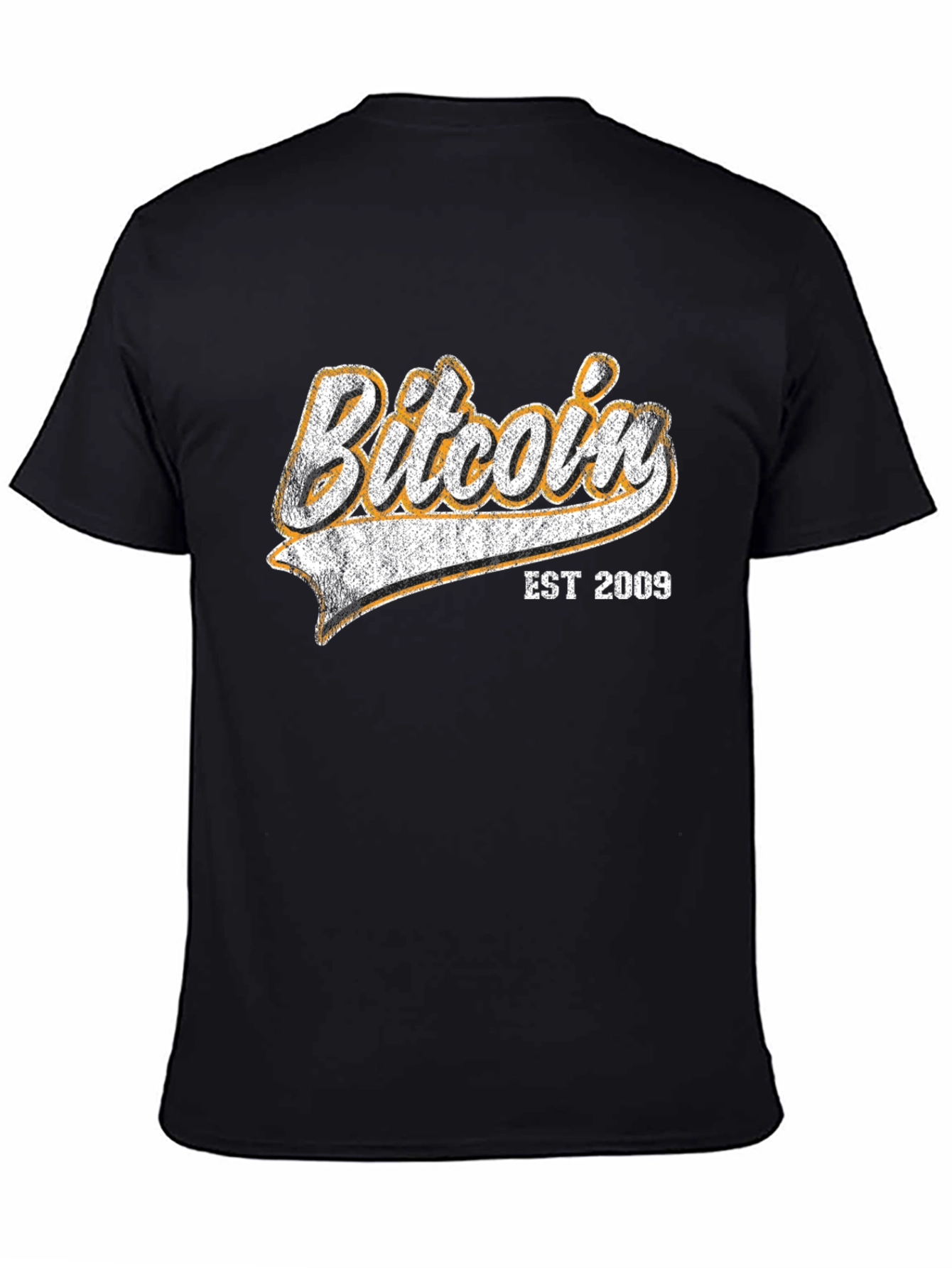 Bitcoin EST 2009 Black Graphic T-Shirt