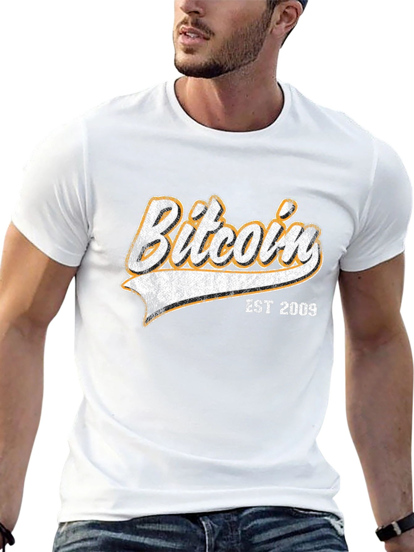 Bitcoin EST 2009 Black Graphic T-Shirt