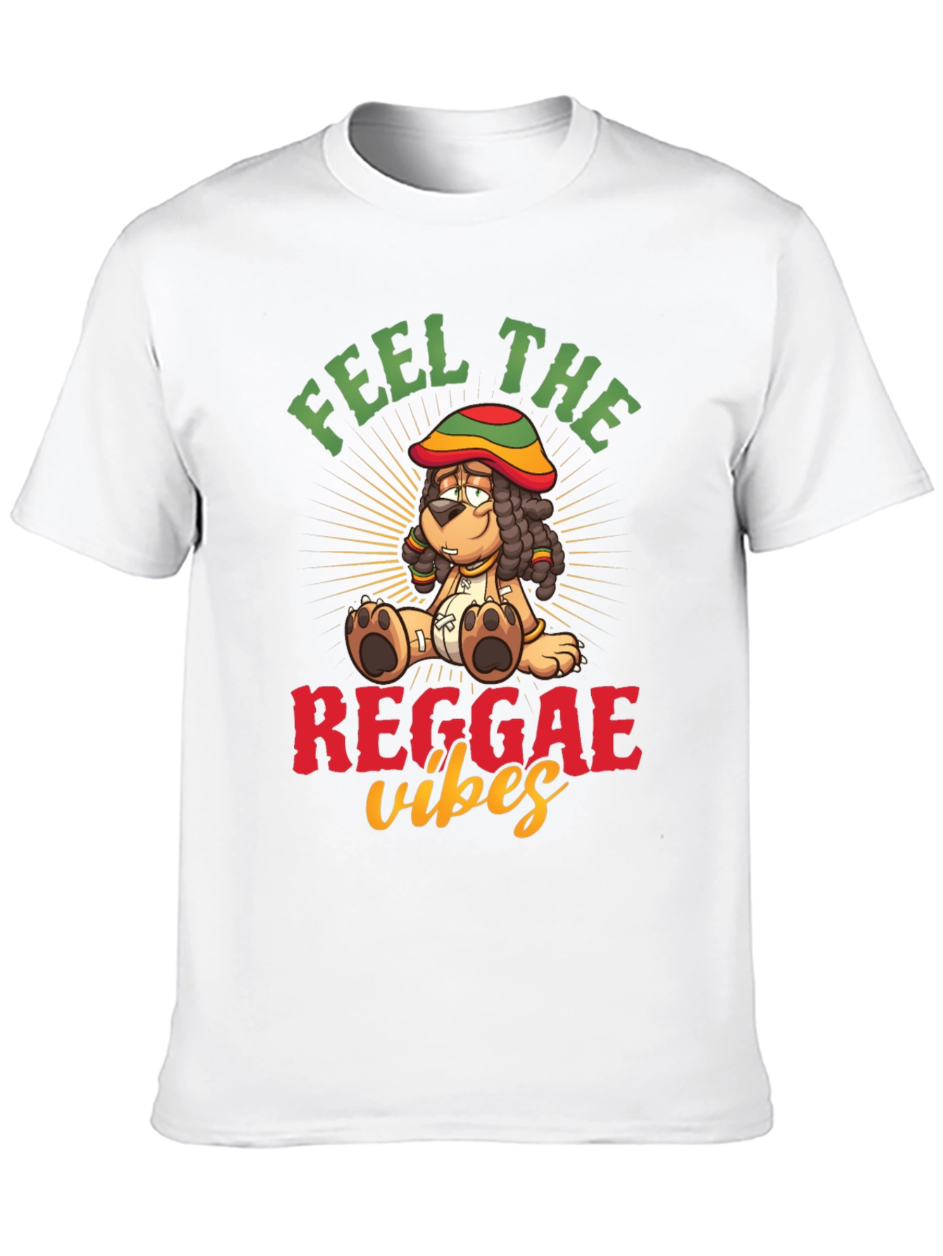 Feel the Reggae Vibes Black Graphic Tee