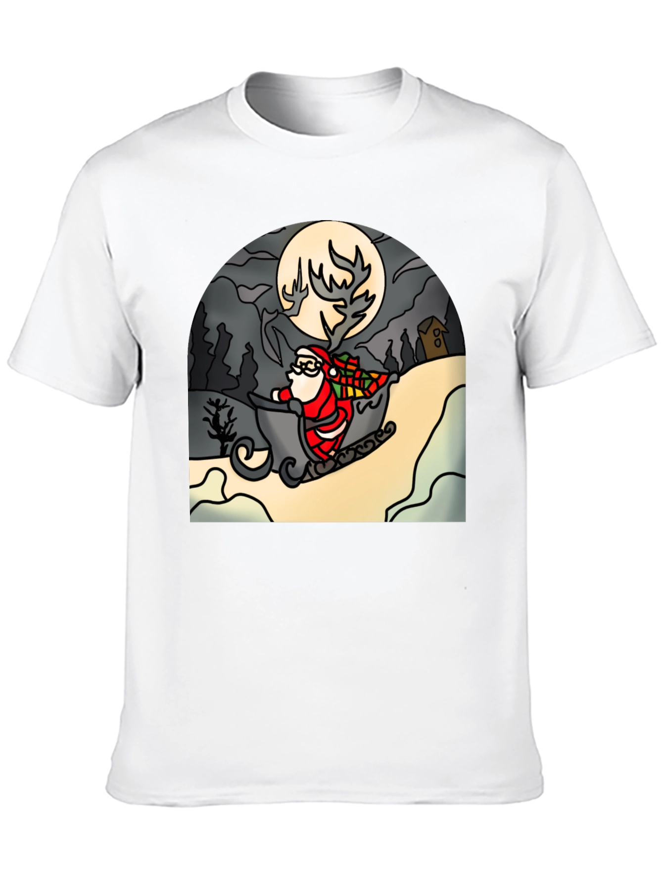 Santa Sleigh T-Shirt - Holiday Cheer