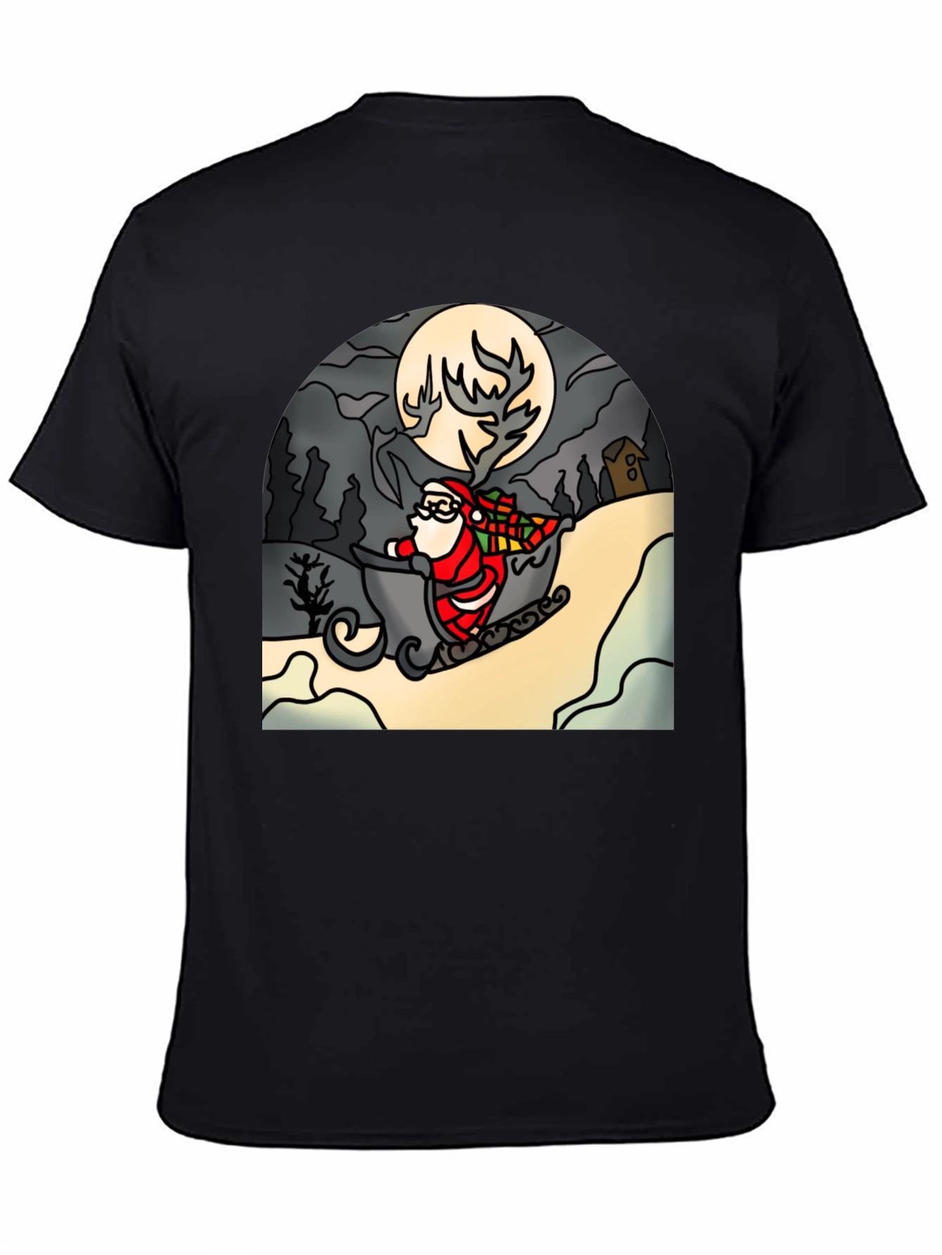 Santa Sleigh T-Shirt - Holiday Cheer
