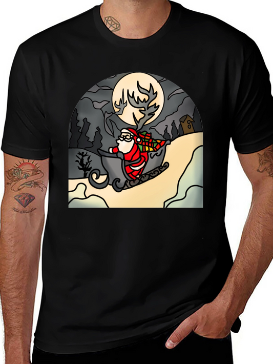 Santa Sleigh T-Shirt - Holiday Cheer